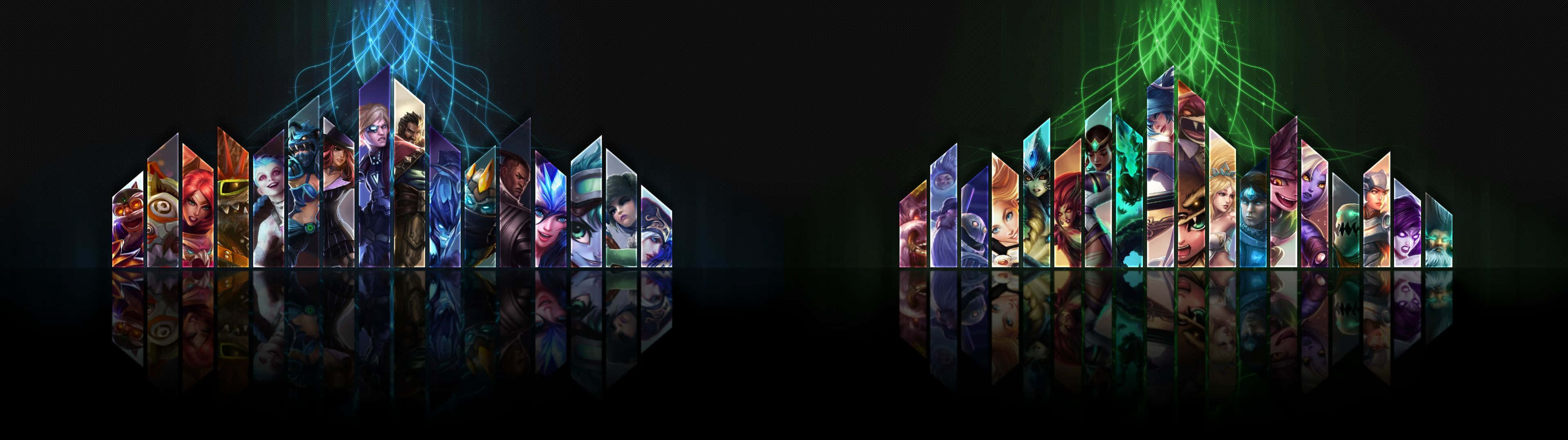 ปลดล็อกการผจญภัยสุดยิ่งใหญ่ใน League Of Legends: Dual Screen วอลเปเปอร์