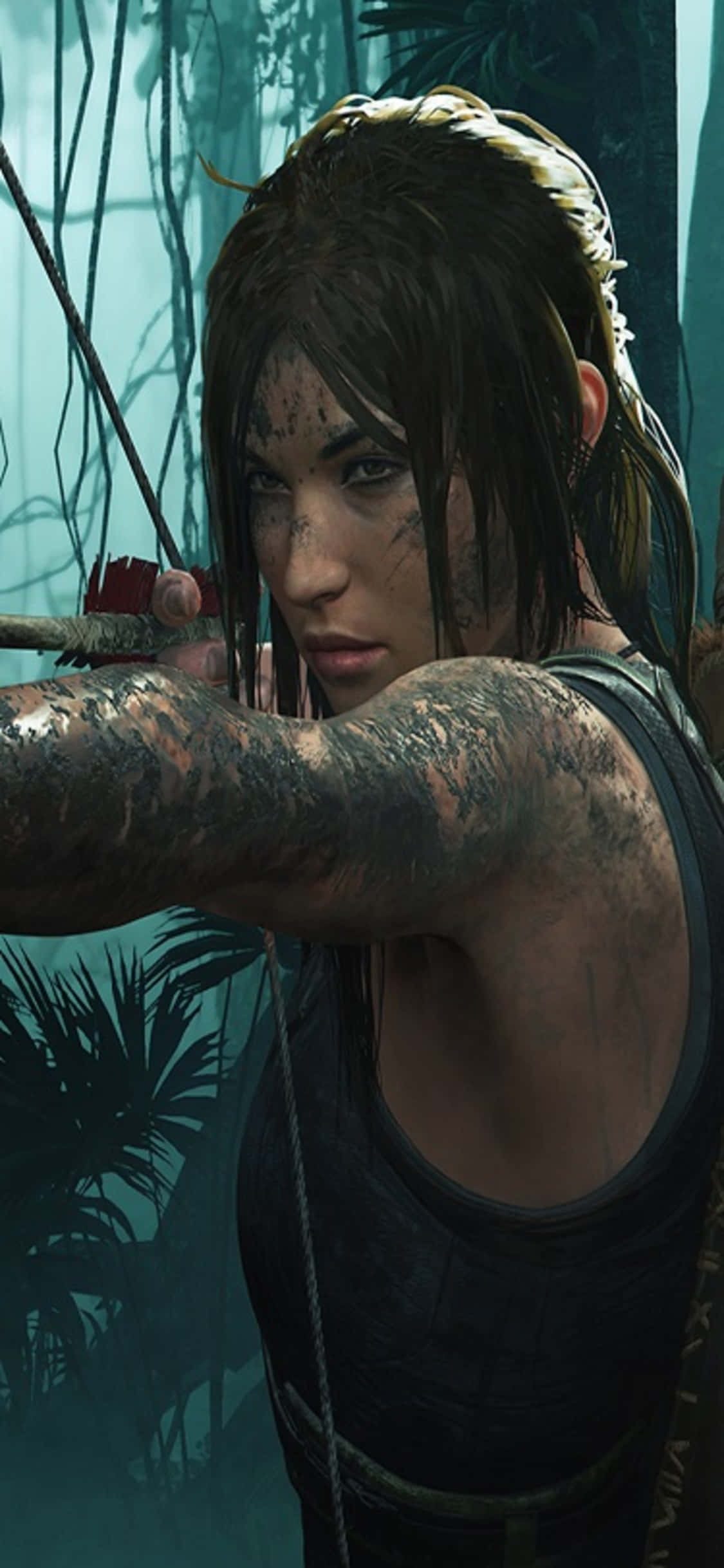 ปีนป่ายสู่จุดสูงสุดในการผจญภัยของคุณกับ iPhone X Shadow of the Tomb Raider วอลเปเปอร์