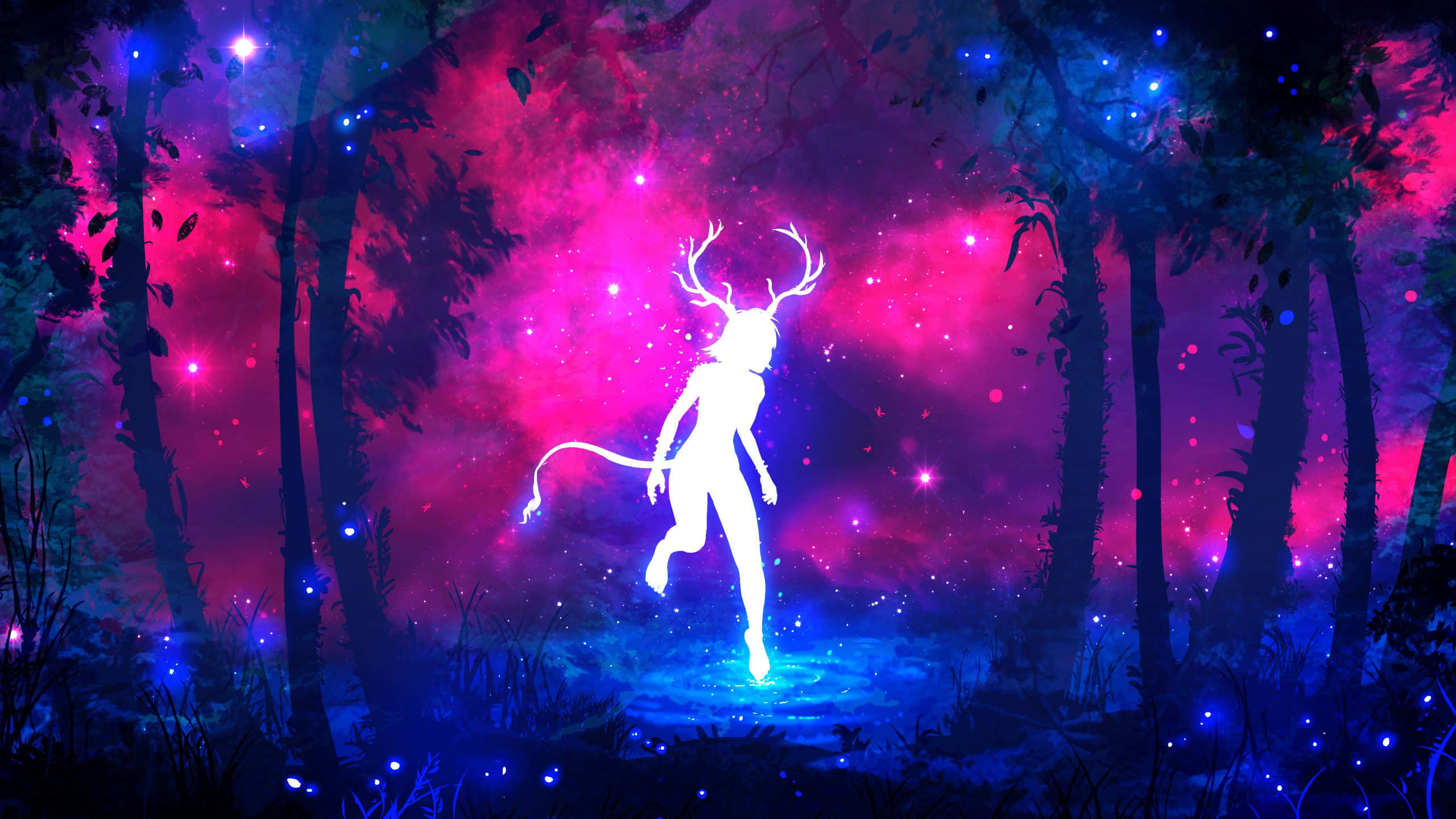 ป่าเรืองแสงสีนีออน วอลเปเปอร์