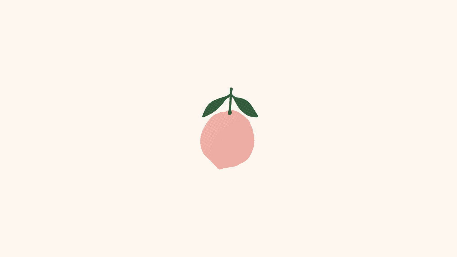ผลไม้สีชมพูสวยงามเรียบง่าย วอลเปเปอร์
