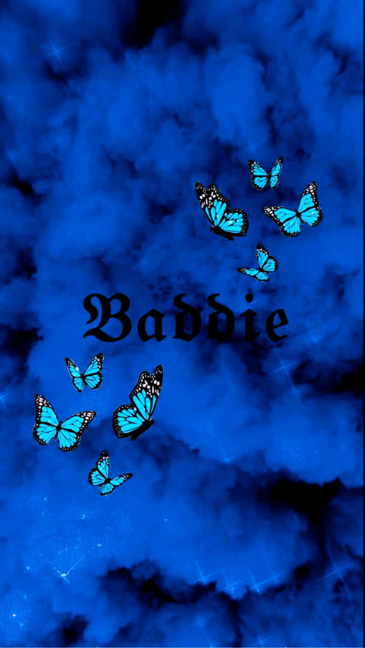 ผีเสื้อและควันสีฟ้า Baddie วอลเปเปอร์
