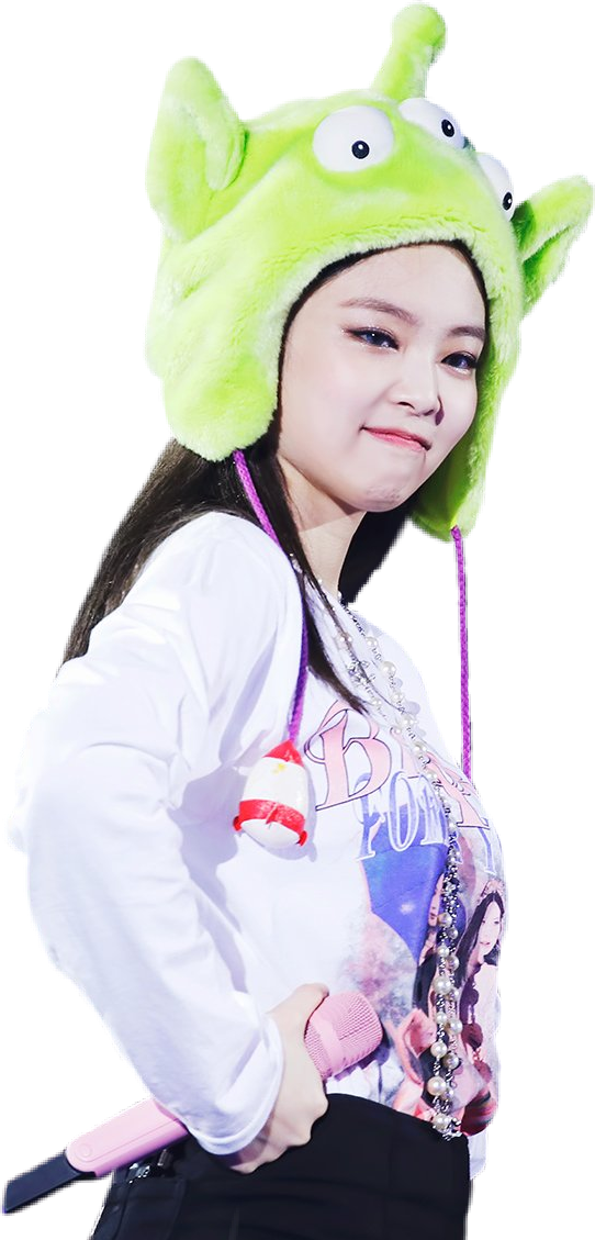 ผู้หญิงสวมหมวกเอเลี่ยนสีเขียว วอลเปเปอร์