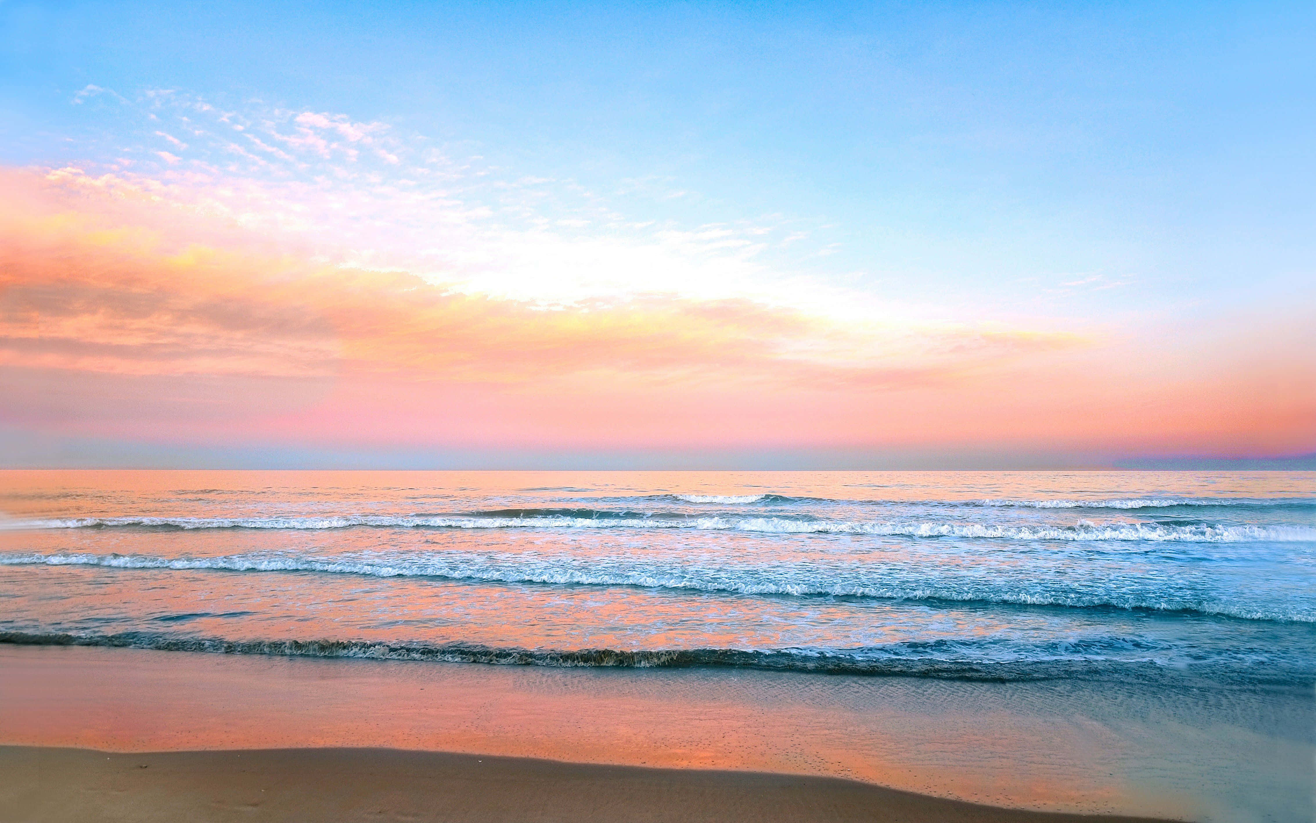 ผ่อนคลายและเติมพลังที่หาดสวยงาม วอลเปเปอร์