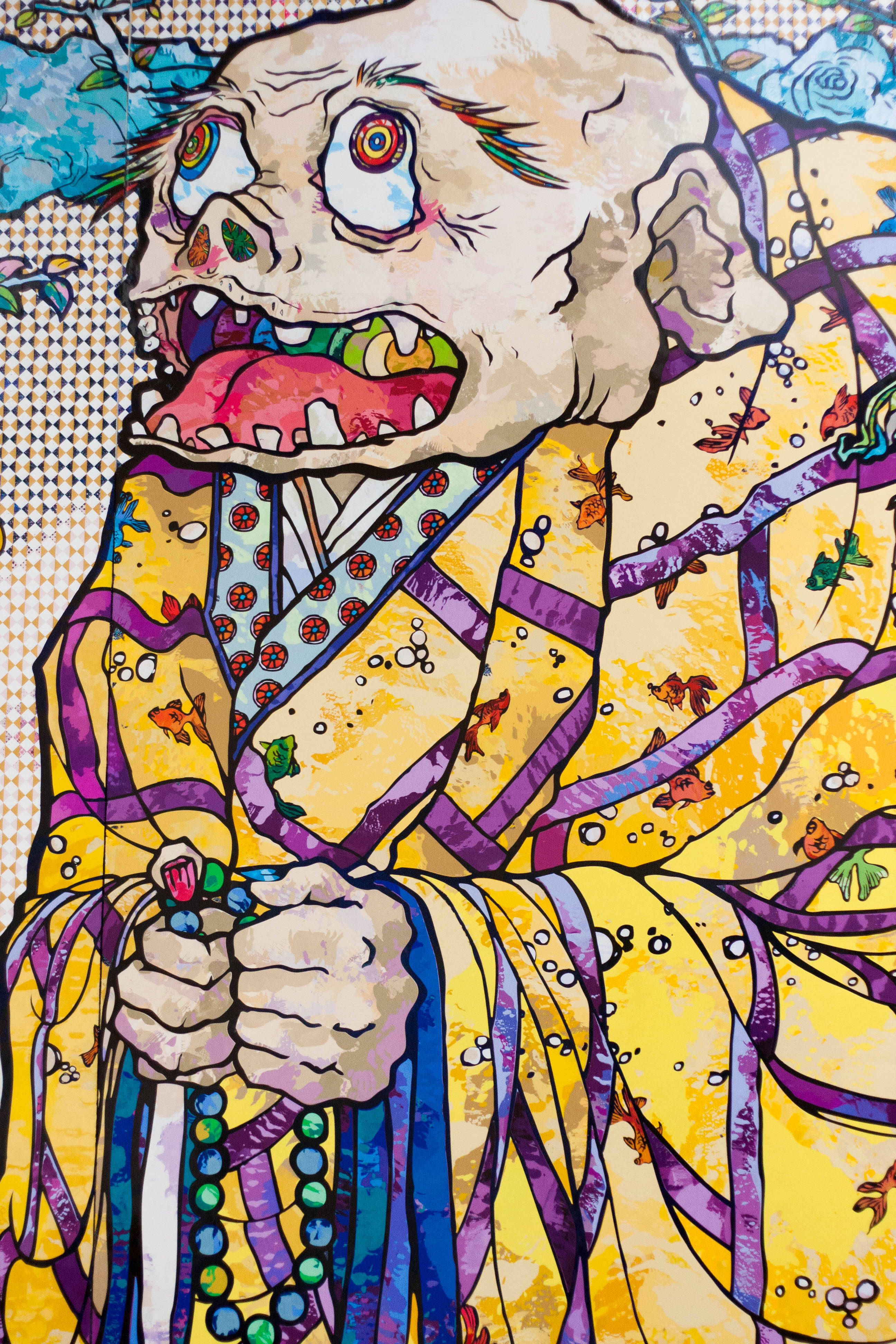 พระพุทธรูปเก่าของ Takashi Murakami 4K วอลเปเปอร์