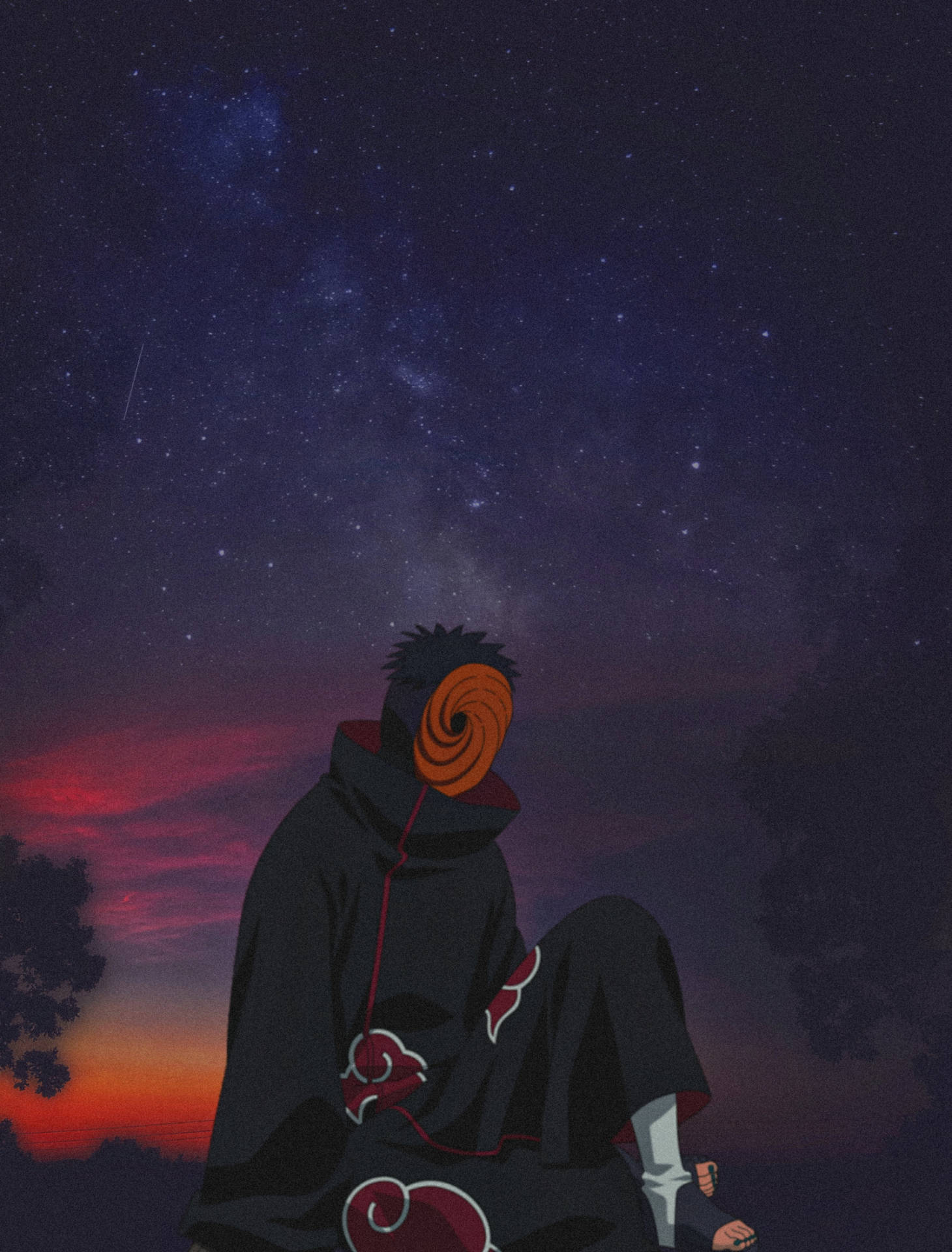 พระอาทิตย์ตกดิน Obito Uchiha 4K — นารูโตะ 4K GIF วอลเปเปอร์