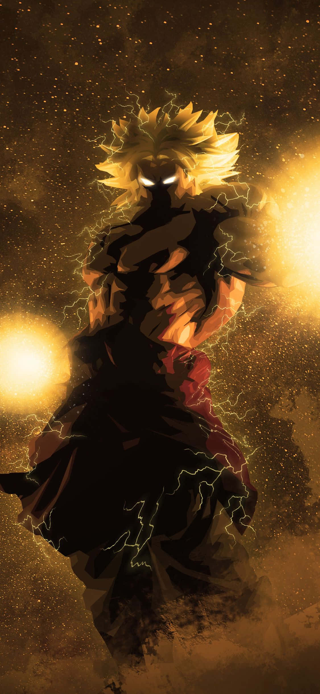 พลังของ Broly ที่แสดงผ่าน iPhone! วอลเปเปอร์
