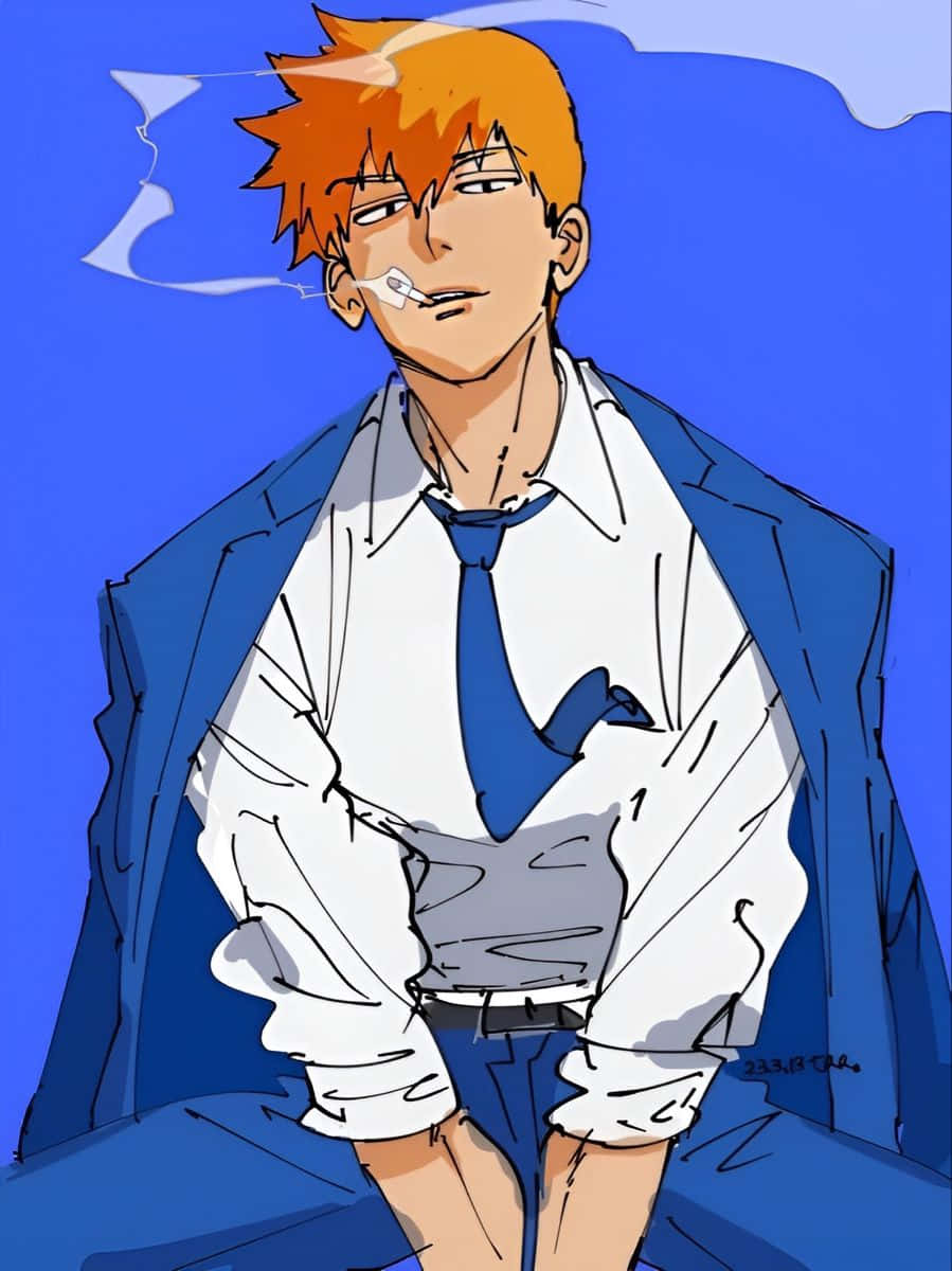 พลังจิต大师 Arataka Reigen กำลังปฏิบัติการ วอลเปเปอร์