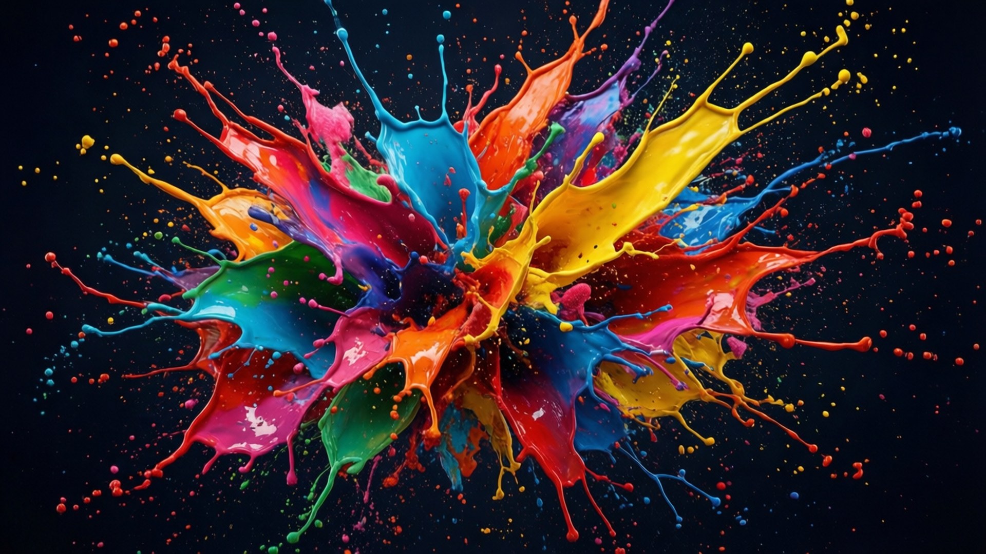 พลังสีสาดกระเด็น วอลเปเปอร์