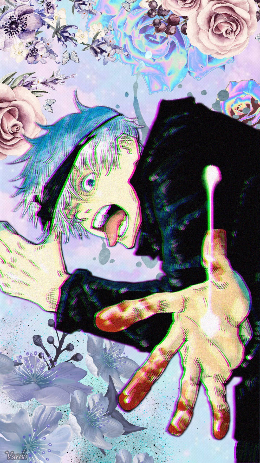 วอลเปเปอร์ Gojo Saturo ที่น่าขนลุกใน Jujutsu Kaisen — จูจุสึไคเซ็น วอลเปเปอร์