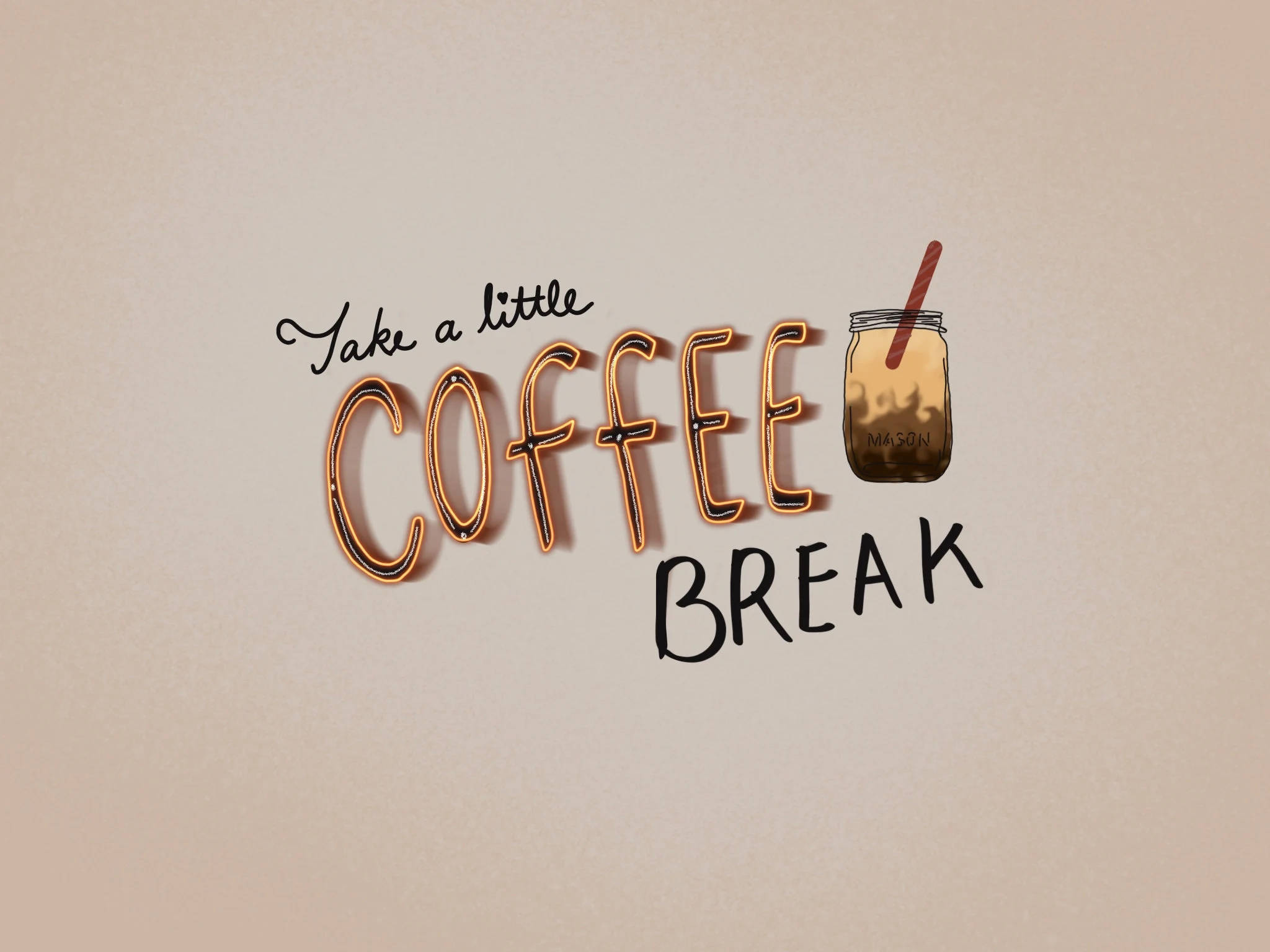 พักดื่มกาแฟสักหน่อย สุนทรียศาสตร์กาแฟ วอลเปเปอร์