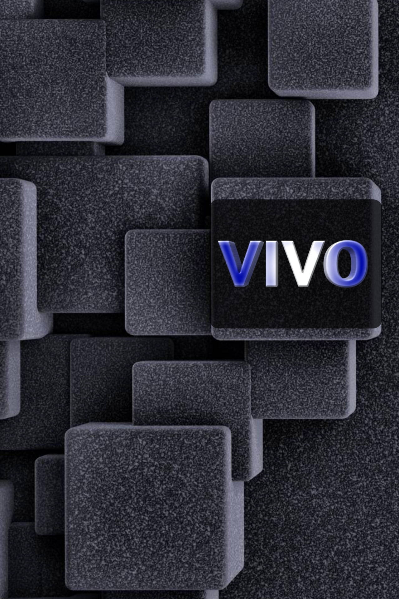 พื้นผิวบล็อกสีดำ Vivo Y20 วอลเปเปอร์