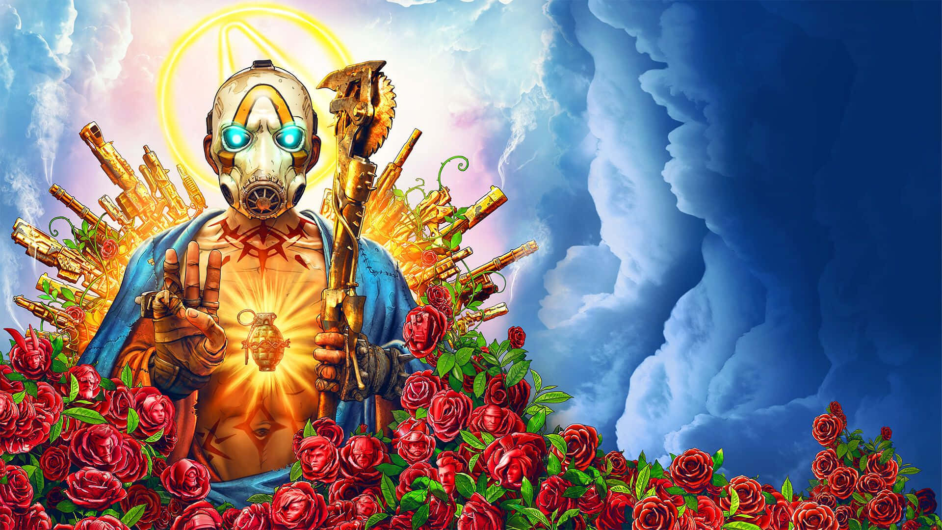 พื้นหลัง Borderlands 3 ขนาด 1920x1080 พร้อมคทา วอลเปเปอร์