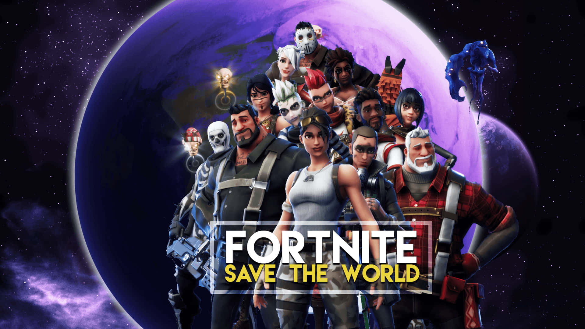 พื้นหลัง Fortnite สุดเท่ วอลเปเปอร์