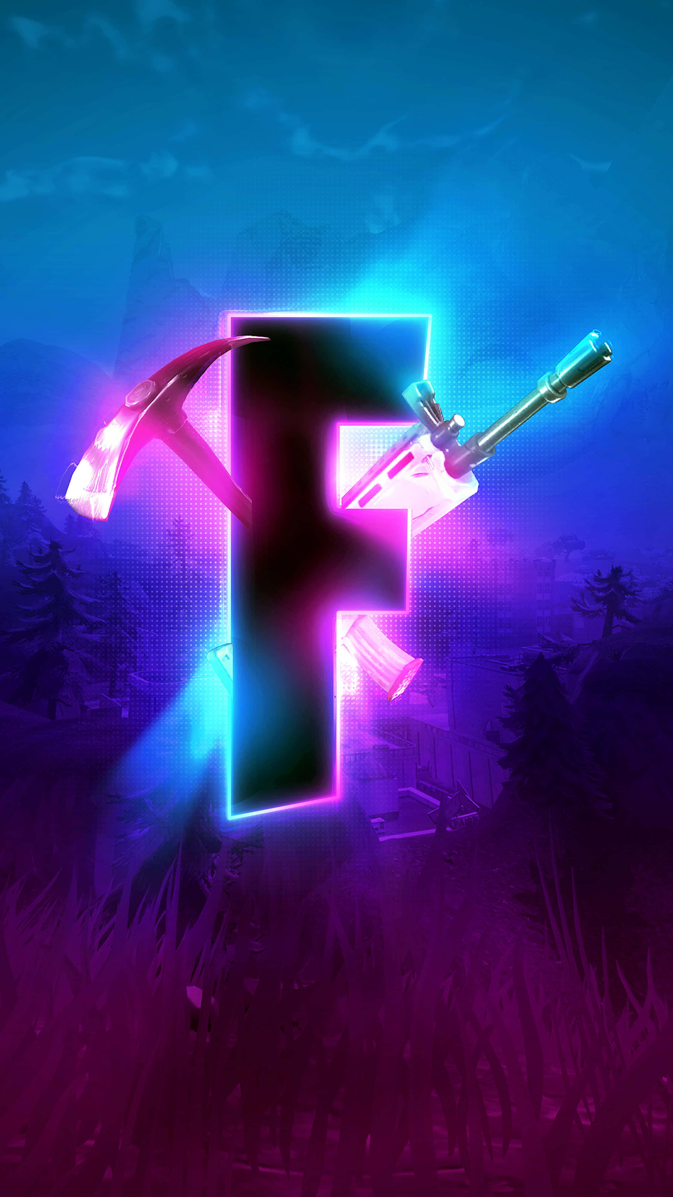 พื้นหลัง Fortnite สุดเท่ วอลเปเปอร์