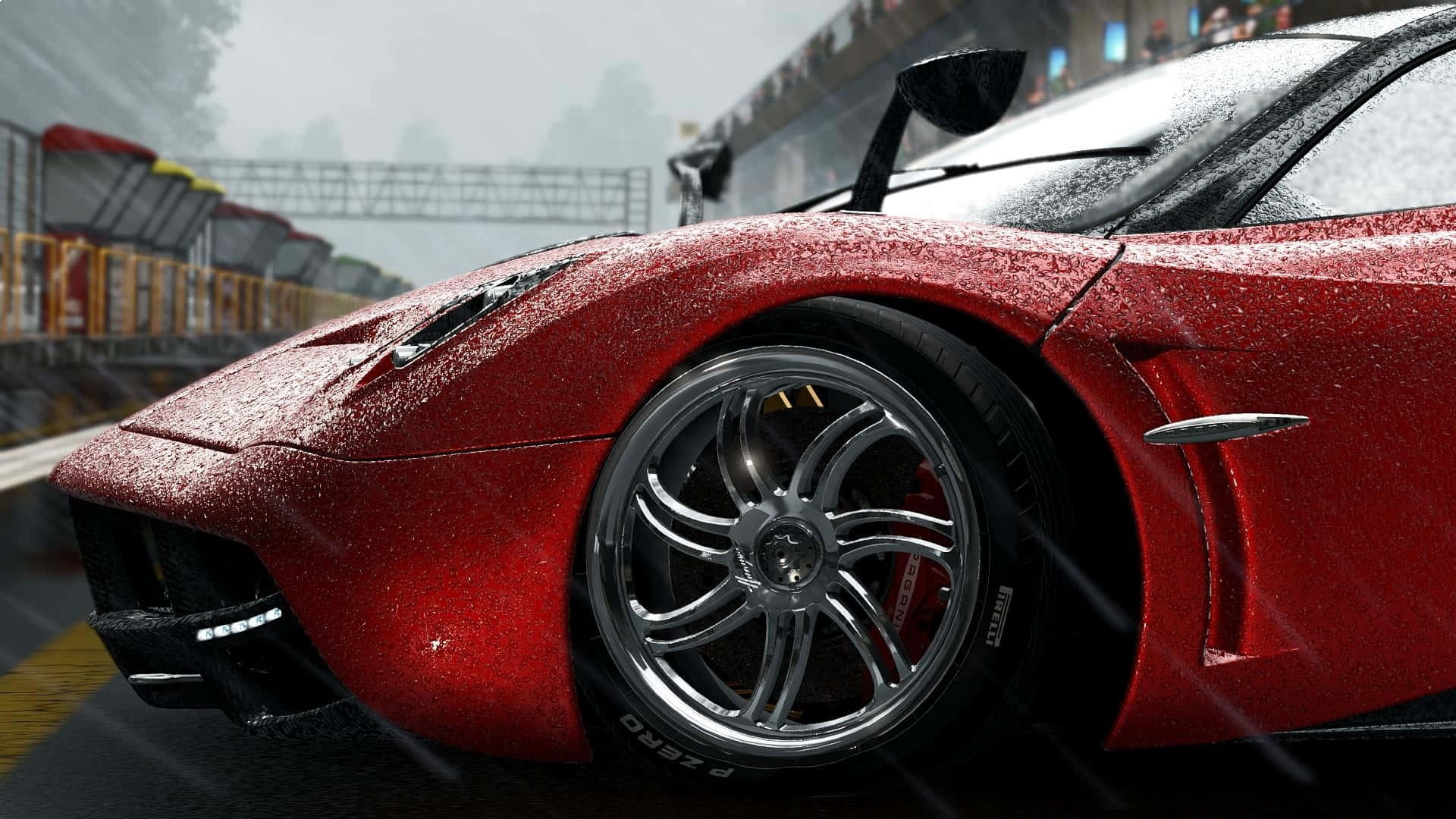 พื้นหลัง HD รถสีแดง Project Cars Forza วอลเปเปอร์