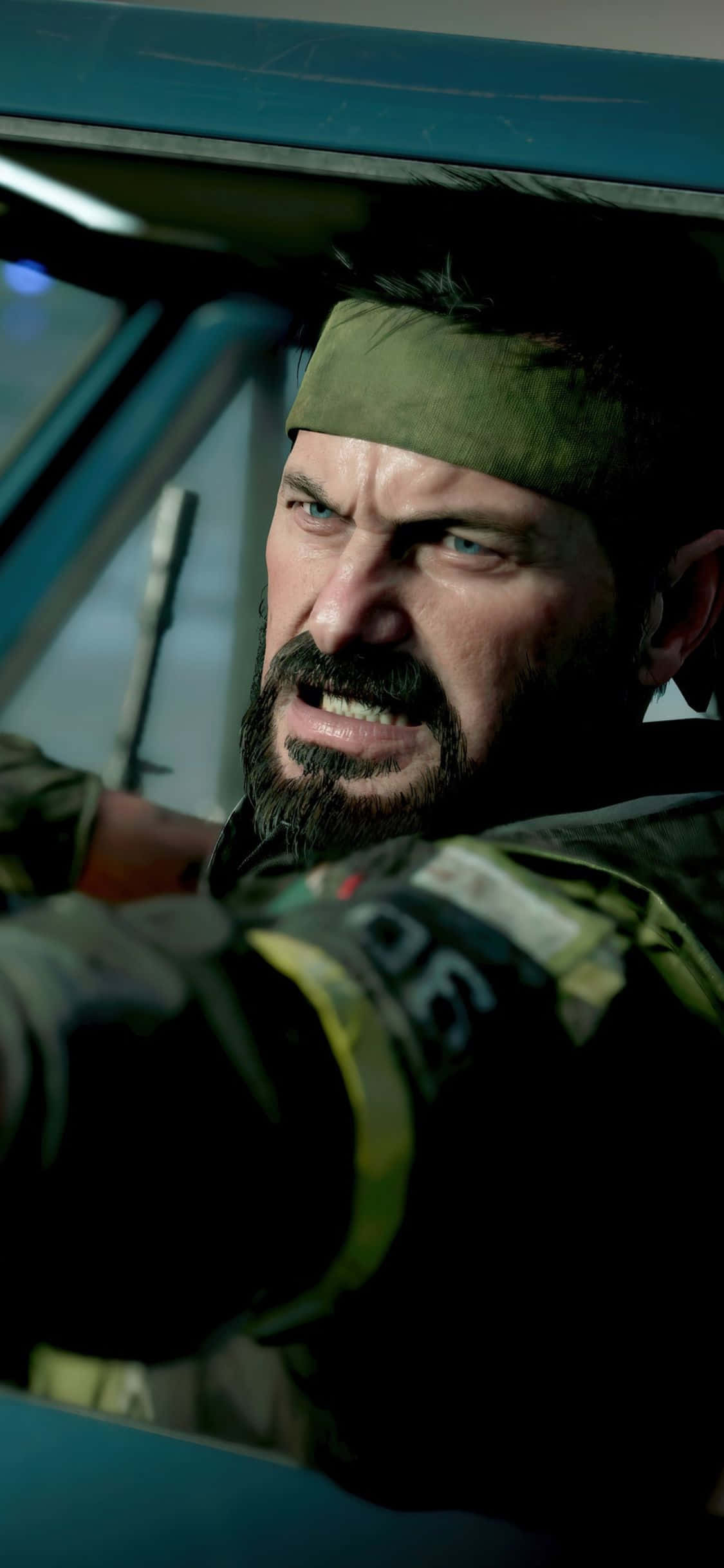 พื้นหลัง iPhone X Call Of Duty Black Ops Cold War Frank Woods วอลเปเปอร์