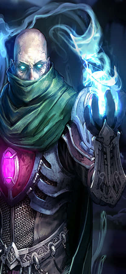 พื้นหลัง iPhone Xs Runescape Nomad แสดงพลังของเขา วอลเปเปอร์