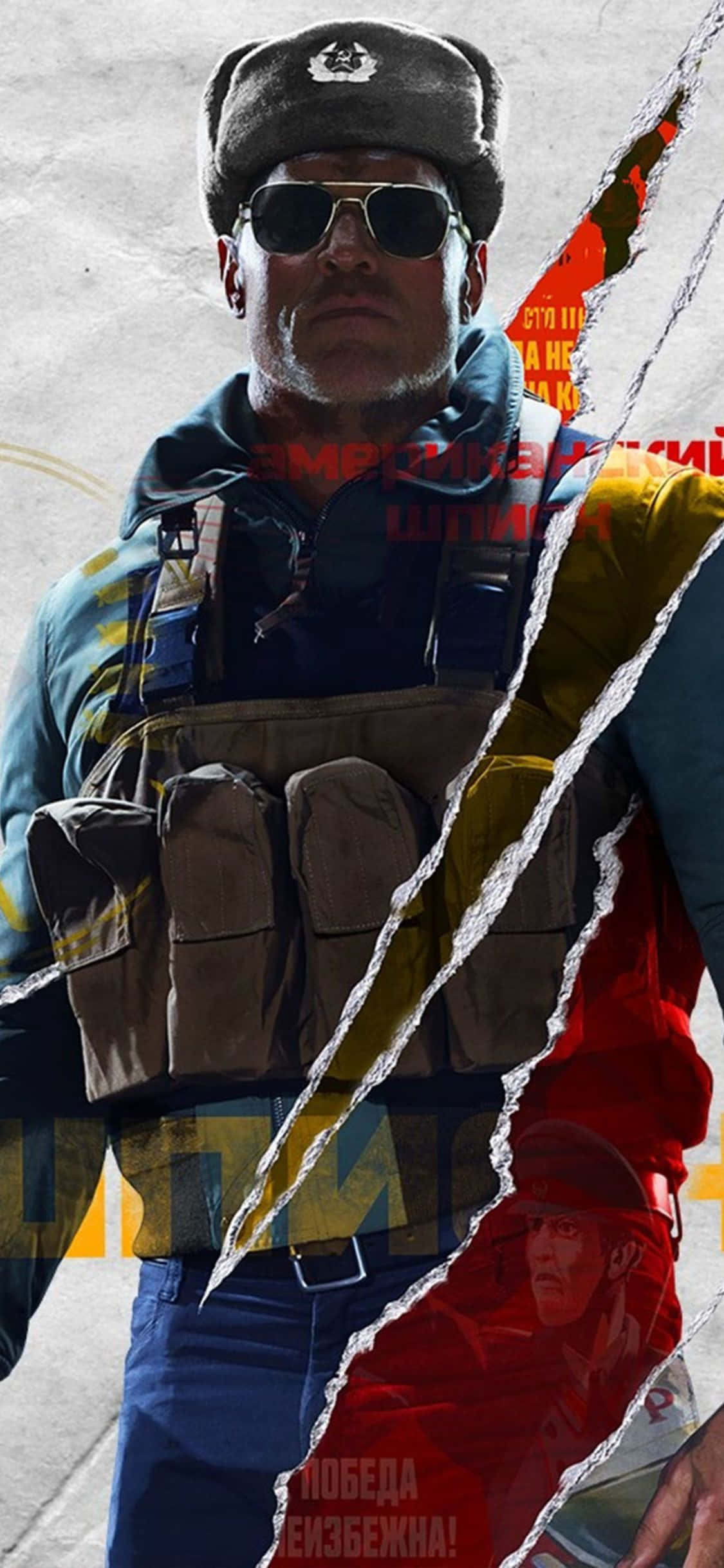 พื้นหลัง iPhone X Call Of Duty Black Ops Cold War ตัวละครรัสเซีย วอลเปเปอร์