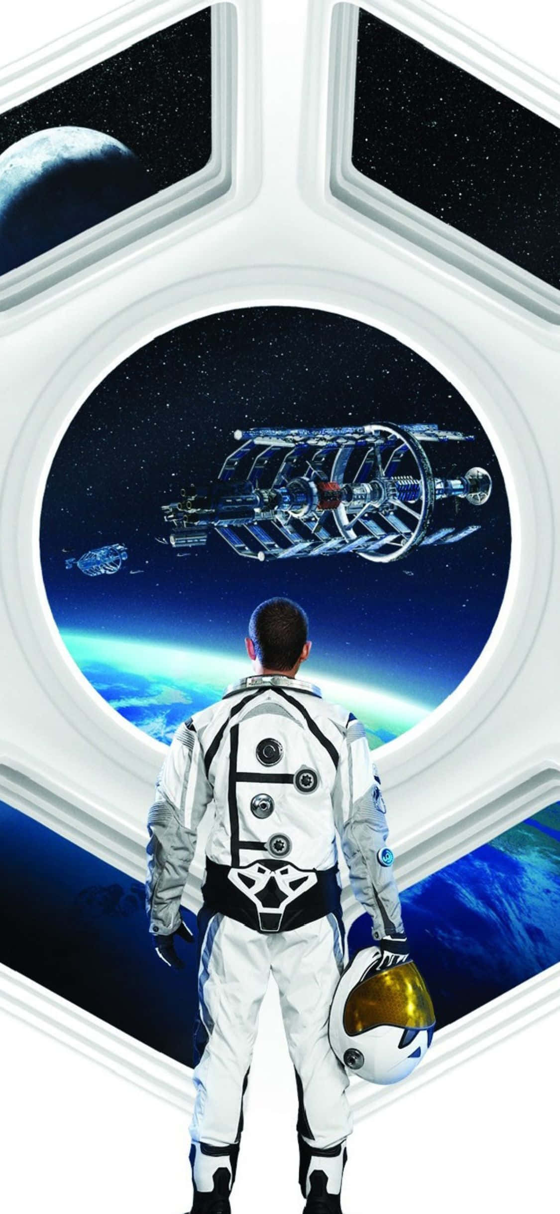 iPhone XS Civilization Beyond Earth นักบินอวกาศพื้นหลัง วอลเปเปอร์