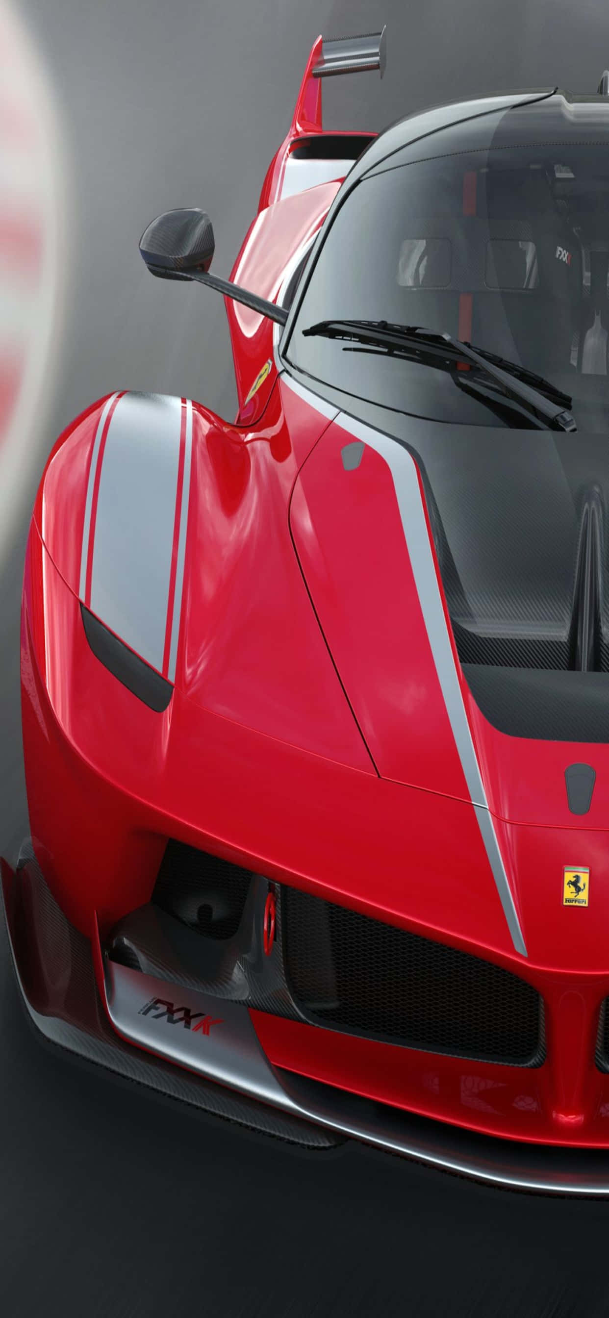 พื้นหลัง iPhone Xs Max Ferrari สีแดง Ferrari FXX-K วอลเปเปอร์