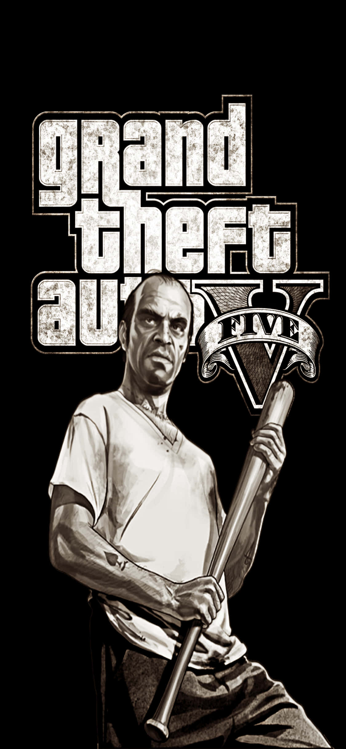 พื้นหลัง iPhone X Grand Theft Auto V และ Trevor Philips วอลเปเปอร์