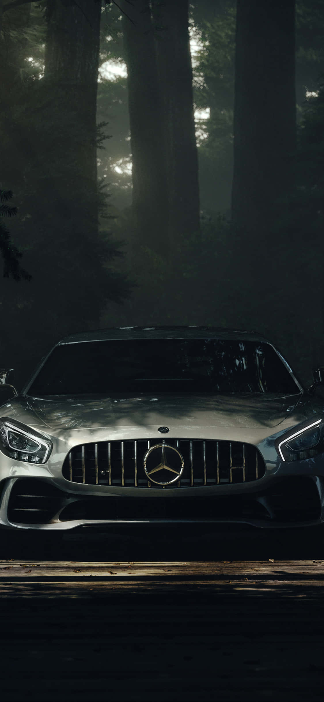 พื้นหลัง iPhone X AMG GT-R AMG GT พร้อมแสงอาทิตย์ วอลเปเปอร์