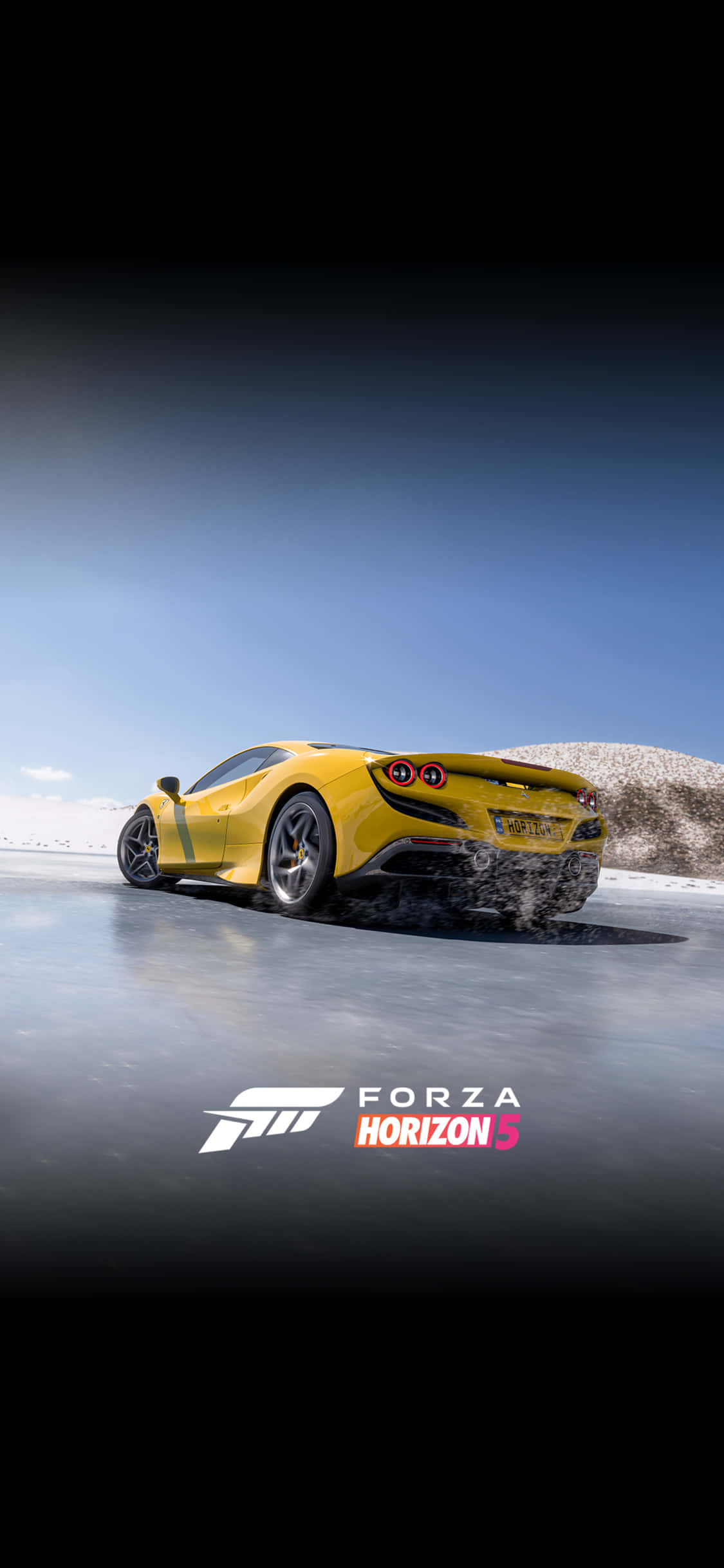 พื้นหลัง Lamborghini กำลังเร่งความเร็ว iPhone X Forza Motorsport 7 วอลเปเปอร์