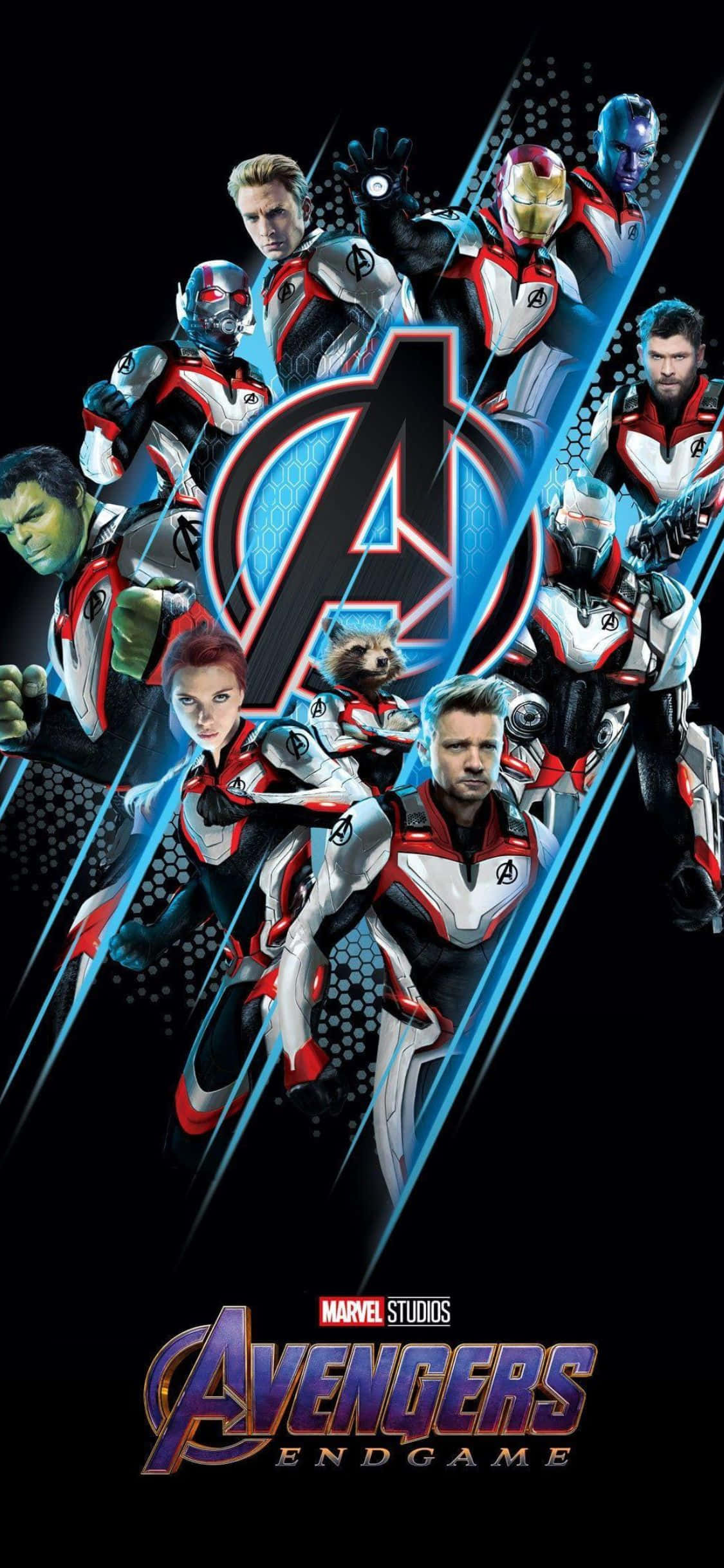 พื้นหลัง Marvel สำหรับ iPhone XS ฮีโร่สวมชุดควอนตัม วอลเปเปอร์