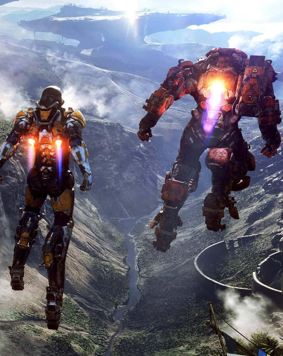 พื้นหลัง Ranger และ Colossus Pixel 3 Anthem วอลเปเปอร์