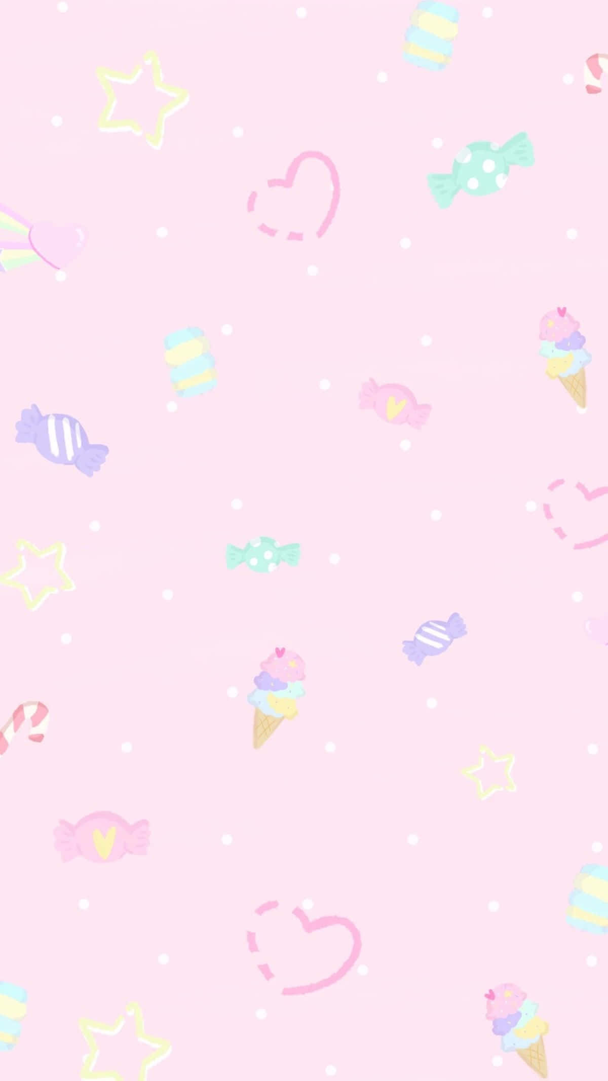 พื้นหลังพาสเทลนุ่มนวลและหวาน วอลเปเปอร์