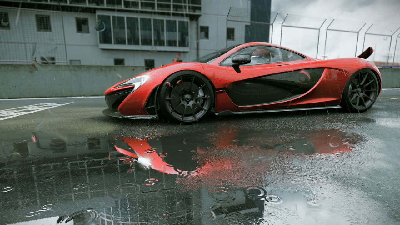 พื้นหลังรถ McLaren 720p จากเกม Project Cars วอลเปเปอร์