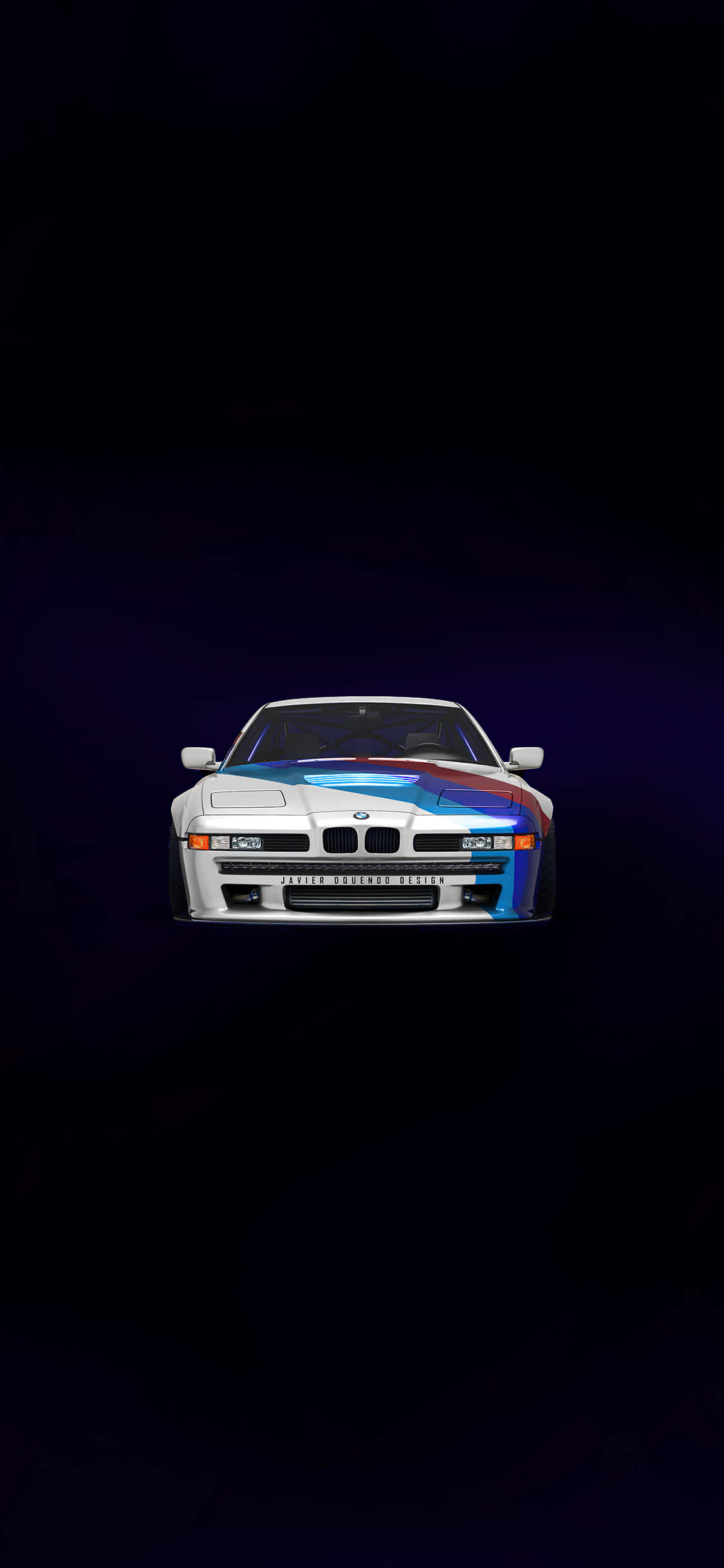 พื้นหลังรถสีขาวของ BMW วอลเปเปอร์