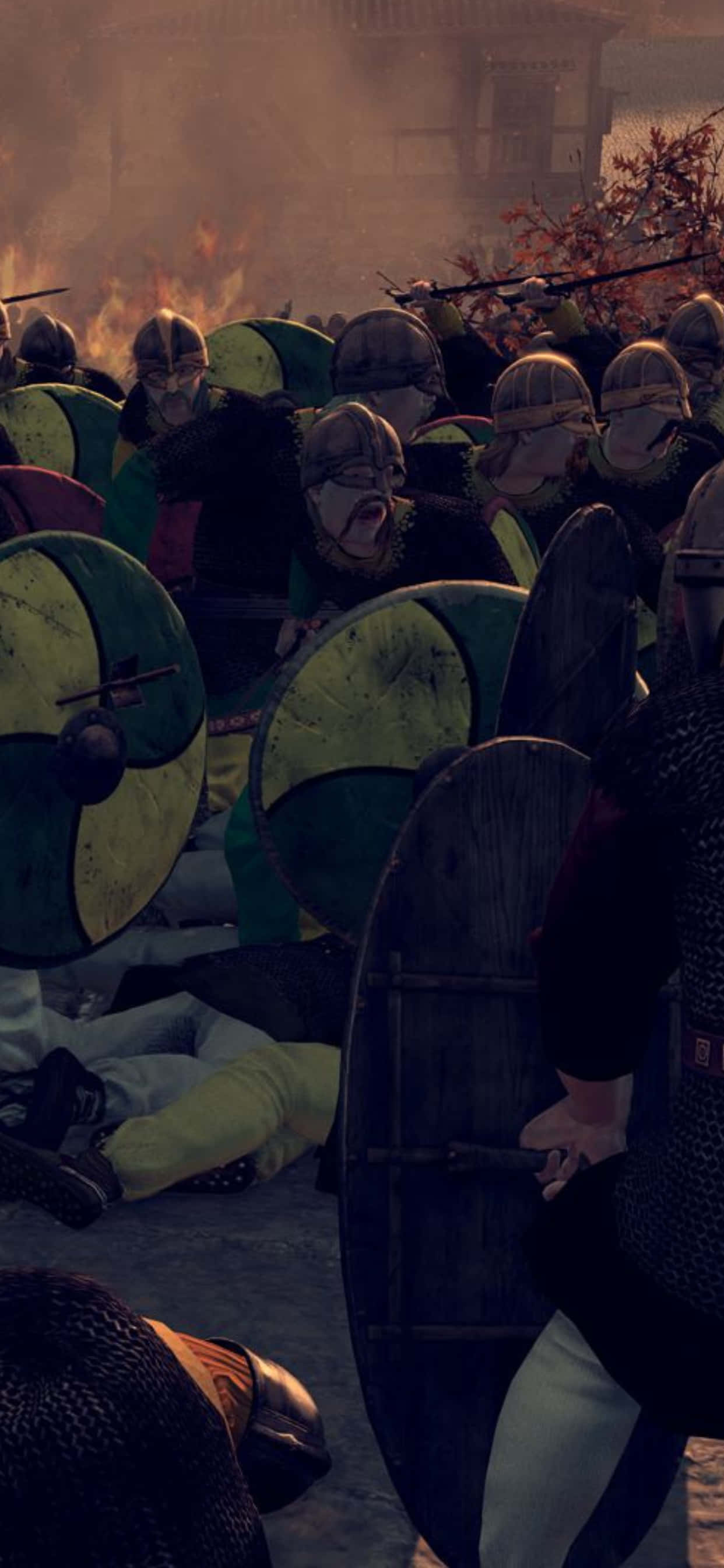 iPhone XS Max Total War Attila สนามรบพื้นหลัง วอลเปเปอร์