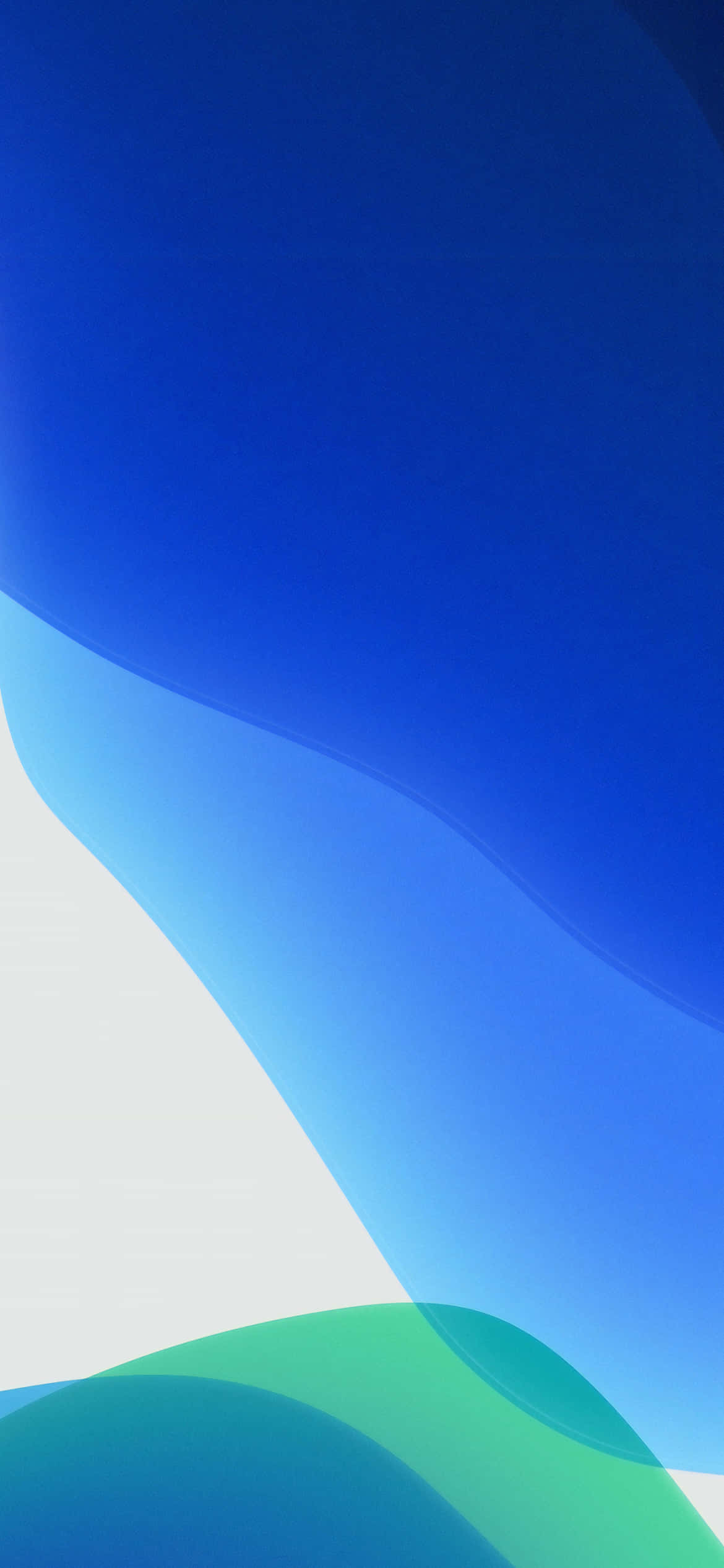 พื้นหลัง iOS 13 สีน้ำเงินขาว วอลเปเปอร์
