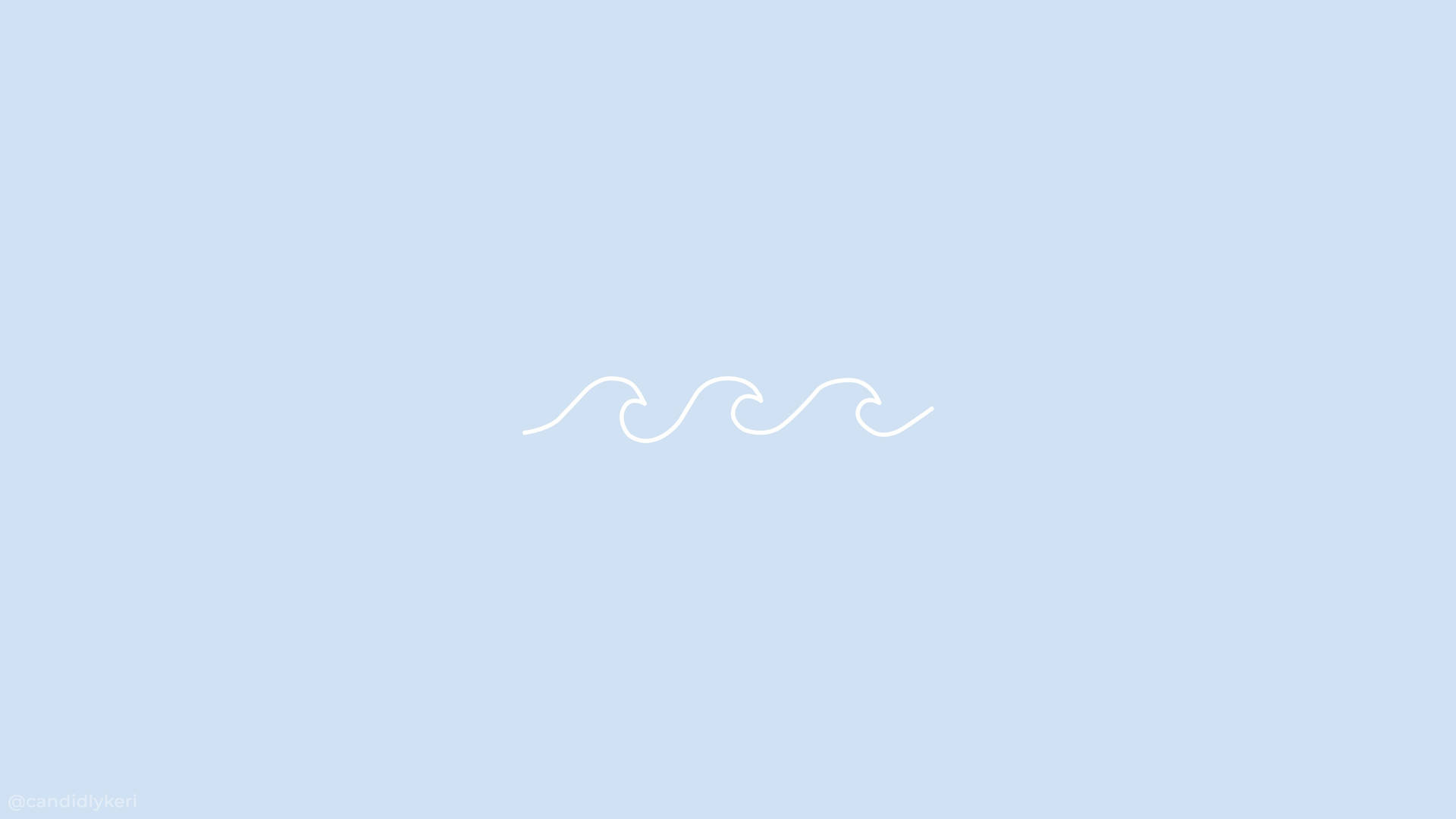 พื้นหลังสีฟ้าพาสเทลลายคลื่นน่ารัก — พาสเทล วอลเปเปอร์