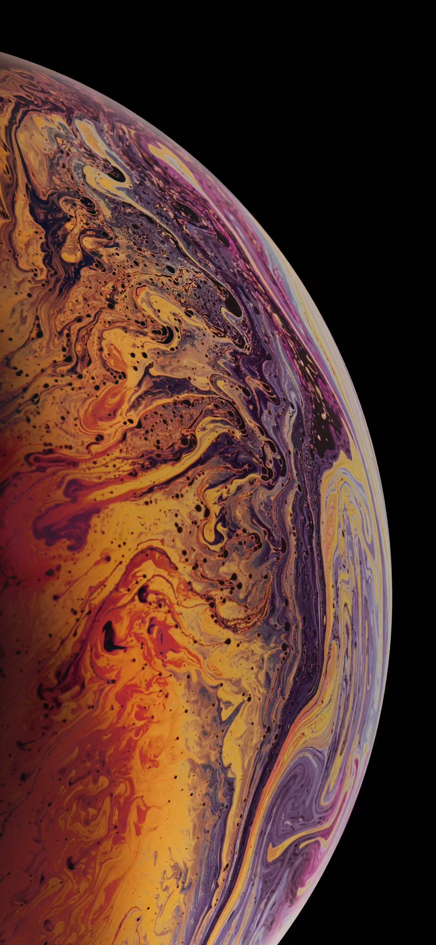 พื้นหลังสีสันสดใสและนามธรรมบนจอ iPhone XS วอลเปเปอร์