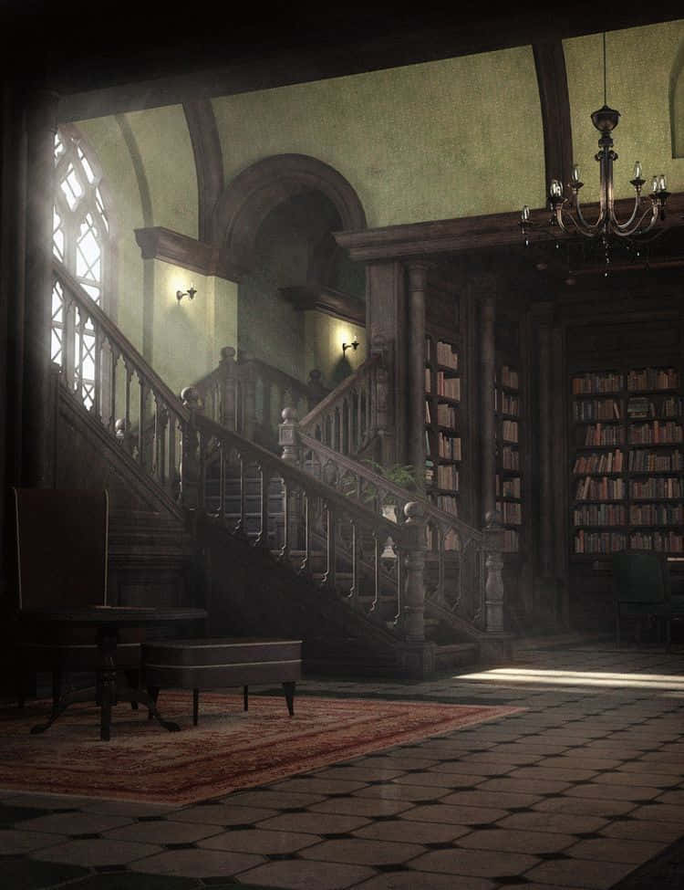 พื้นหลังสไตล์ Dark Academia วอลเปเปอร์