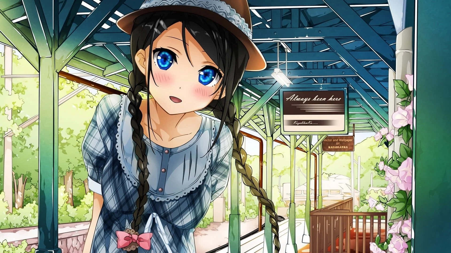พื้นหลังอนิเมะน่ารัก วอลเปเปอร์