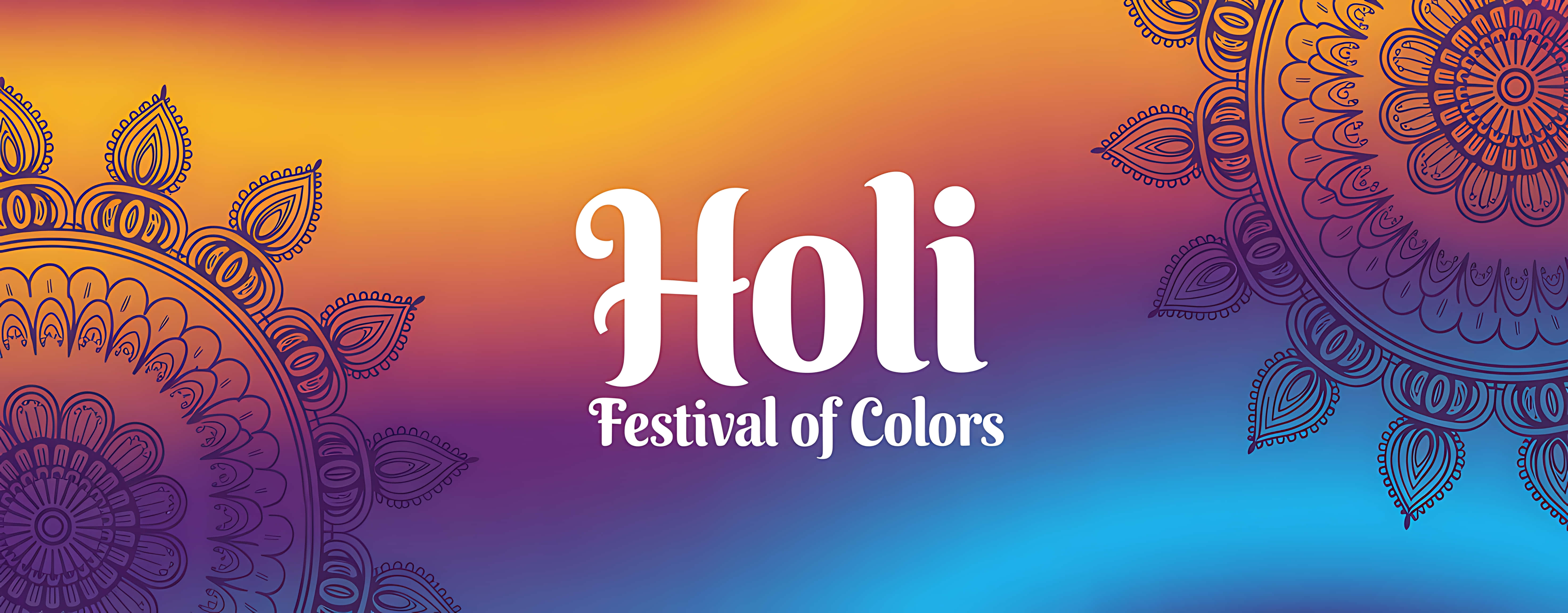 พื้นหลังเทศกาลโฮลีสีสันสดใสแห่งสีสัน วอลเปเปอร์