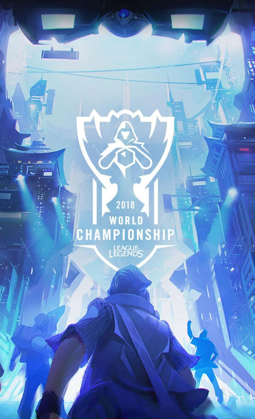 พื้นหลังโปสเตอร์ดีไซน์แนวตั้ง Pixel 3 League of Legends วอลเปเปอร์