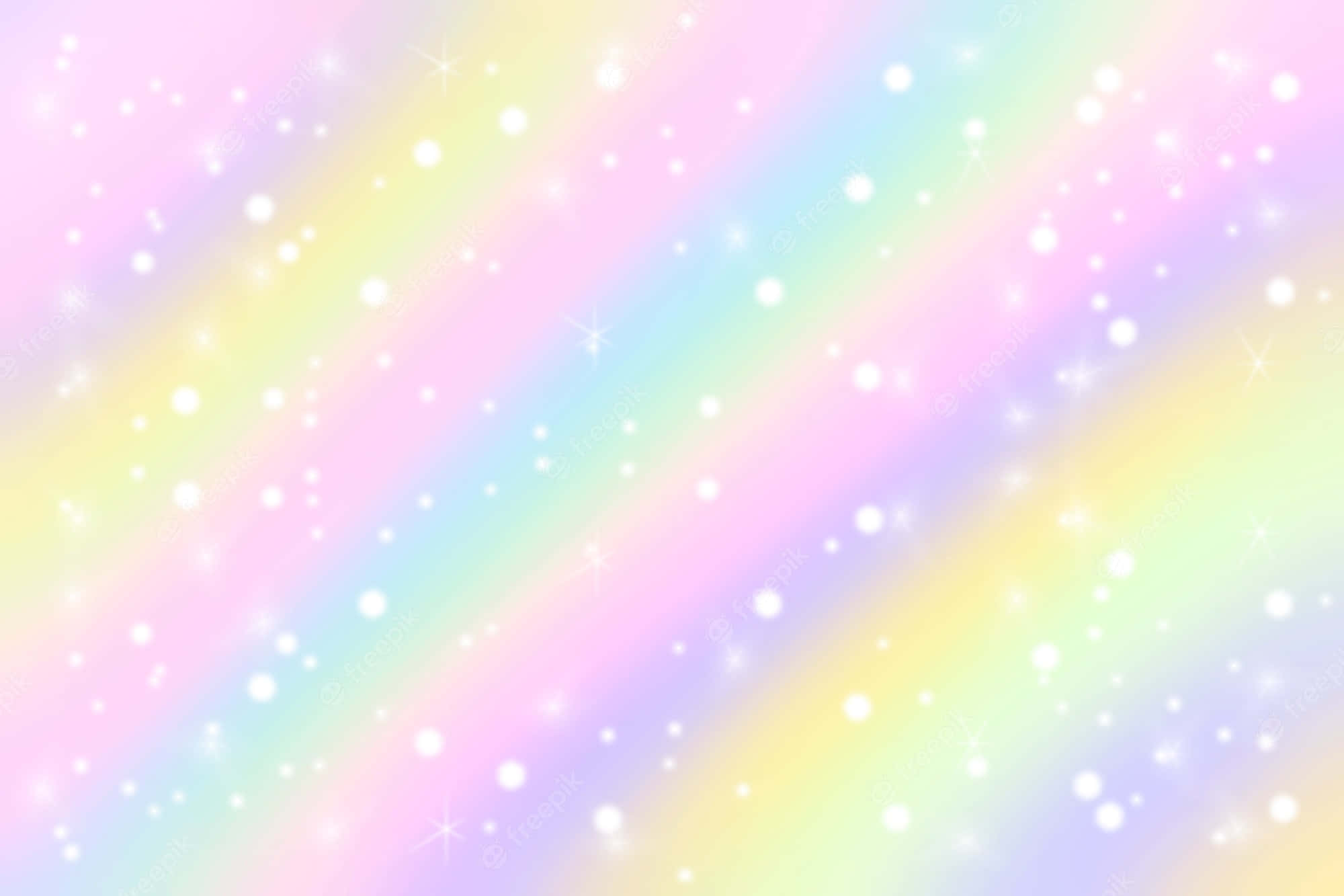 พื้นหลังไล่สีรุ้งพาสเทลสไตล์ฝัน วอลเปเปอร์
