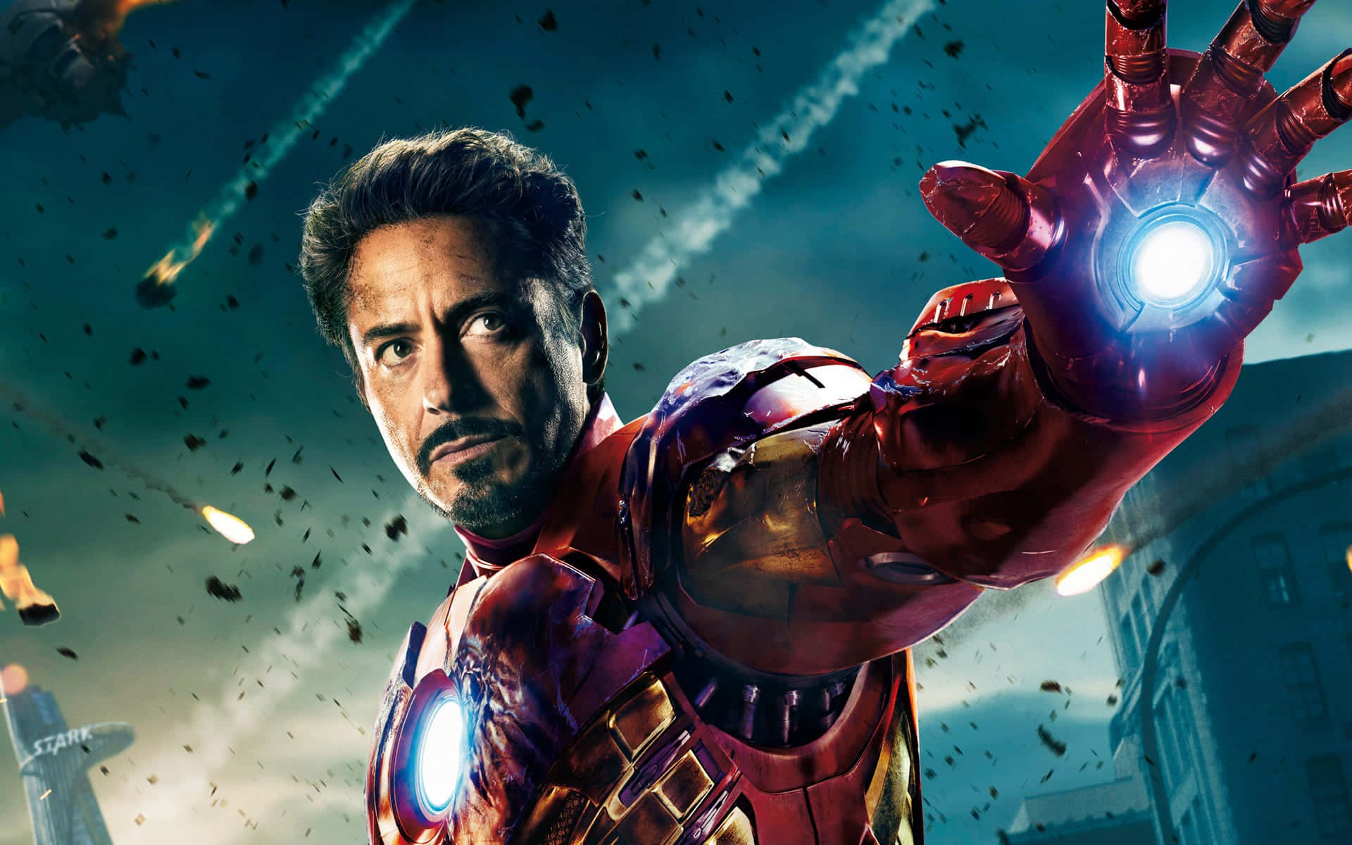 ภาพ Iron Man โรเบิร์ต ดาวนีย์ จูเนียร์ เมืองที่ถูกทำลาย วอลเปเปอร์
