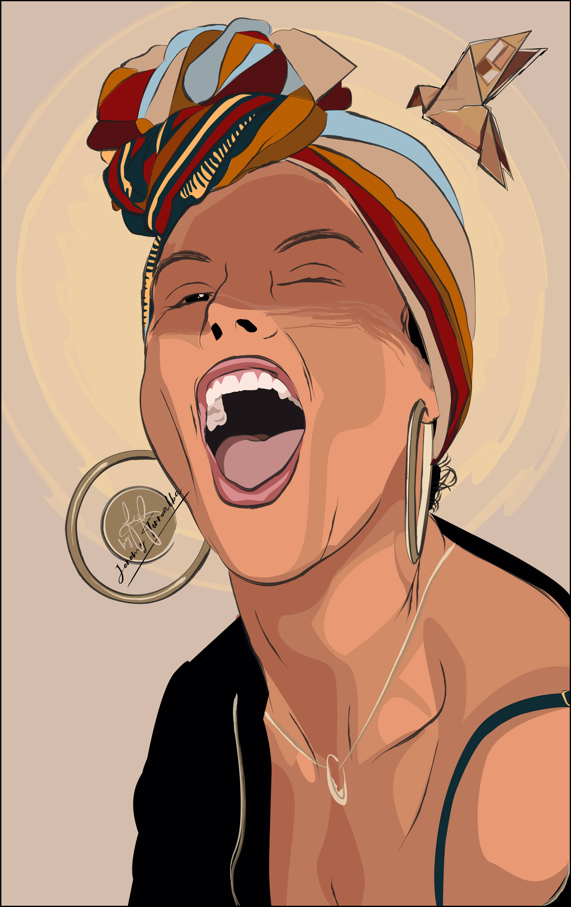 ภาพดิจิทัล Alicia Keys วอลเปเปอร์
