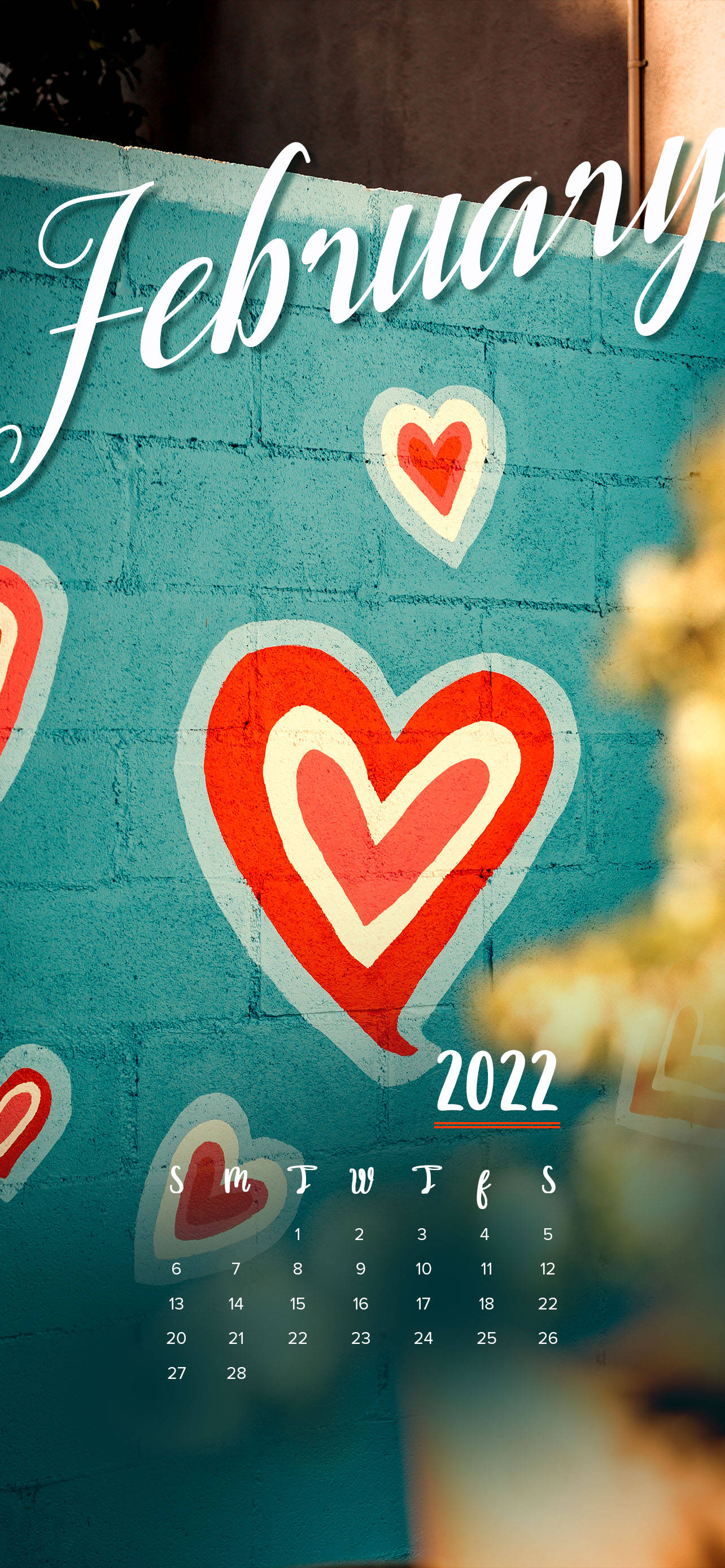 ภาพปฏิทินกุมภาพันธ์ 2022 วอลเปเปอร์