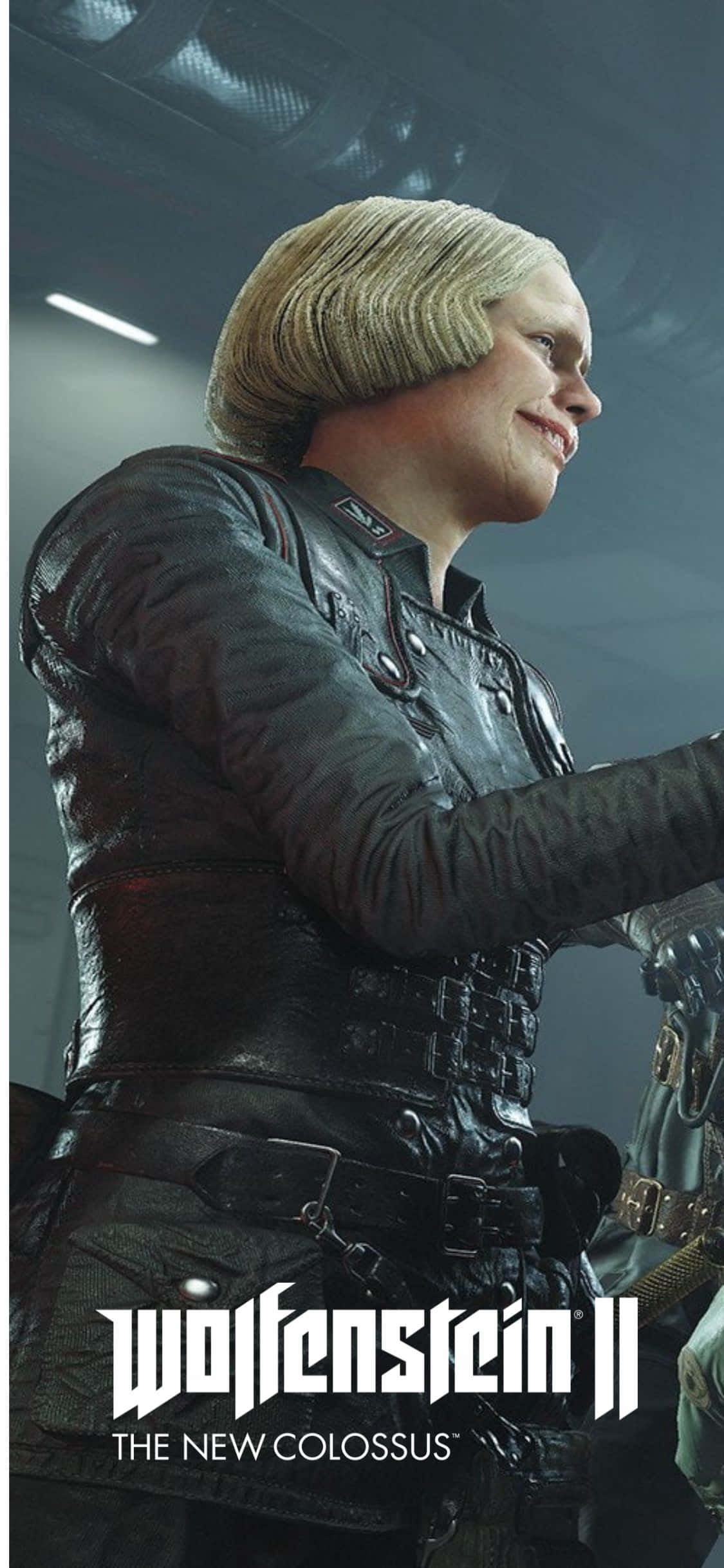iPhone XS พื้นหลัง Wolfenstein II Irene Engel ข้อตกลง วอลเปเปอร์