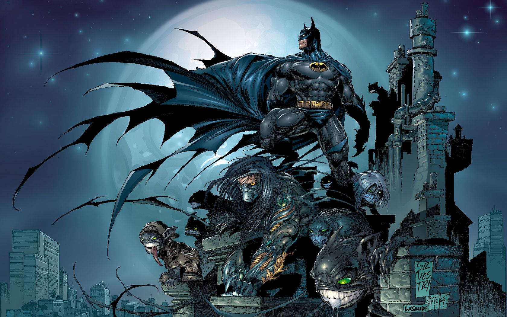 วอลเปเปอร์ภาพวาดการ์ตูนแบทแมน — แบทแมน วอลเปเปอร์