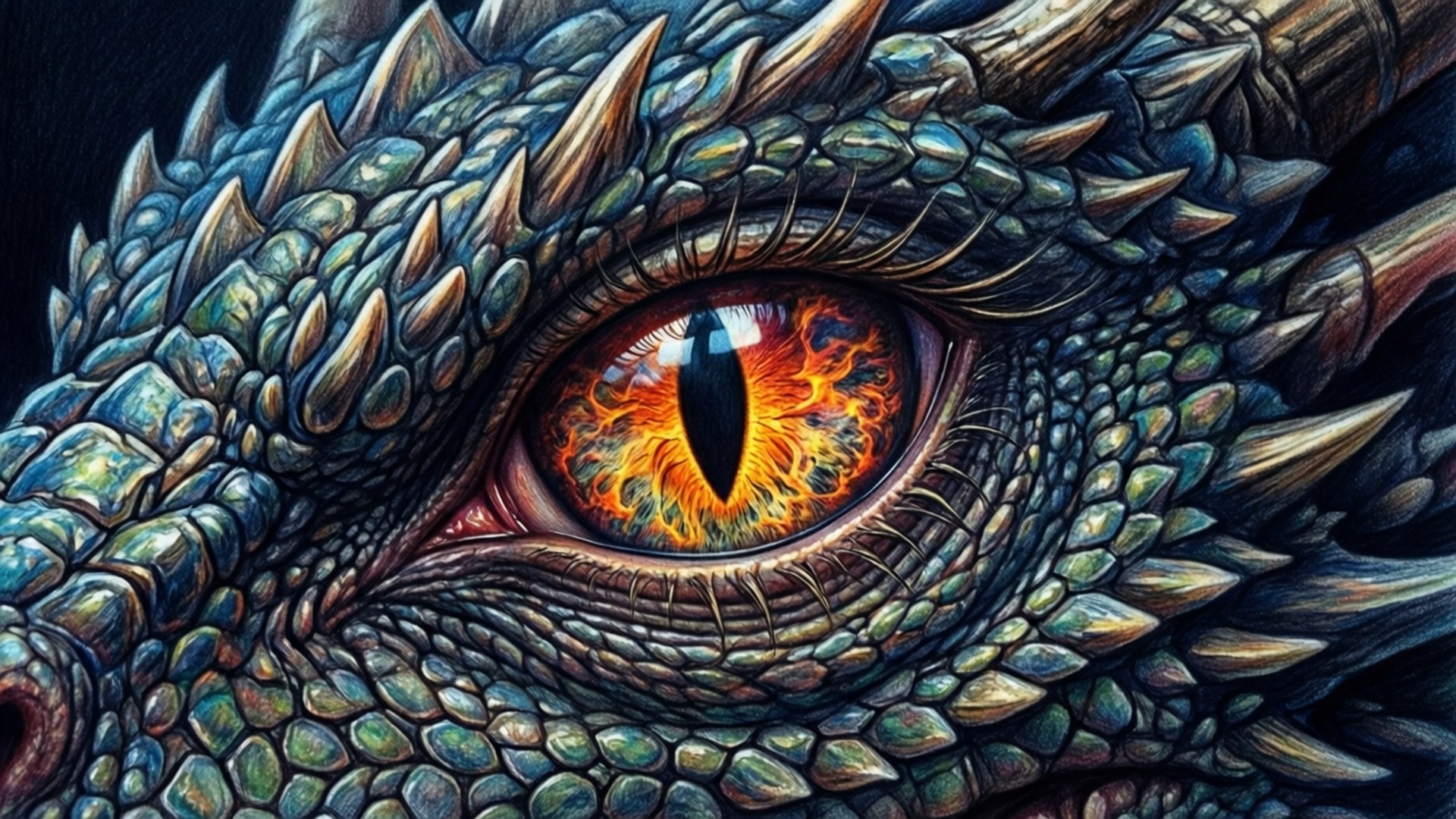 ภาพวาดดราก้อนอายเท่ๆ วอลเปเปอร์