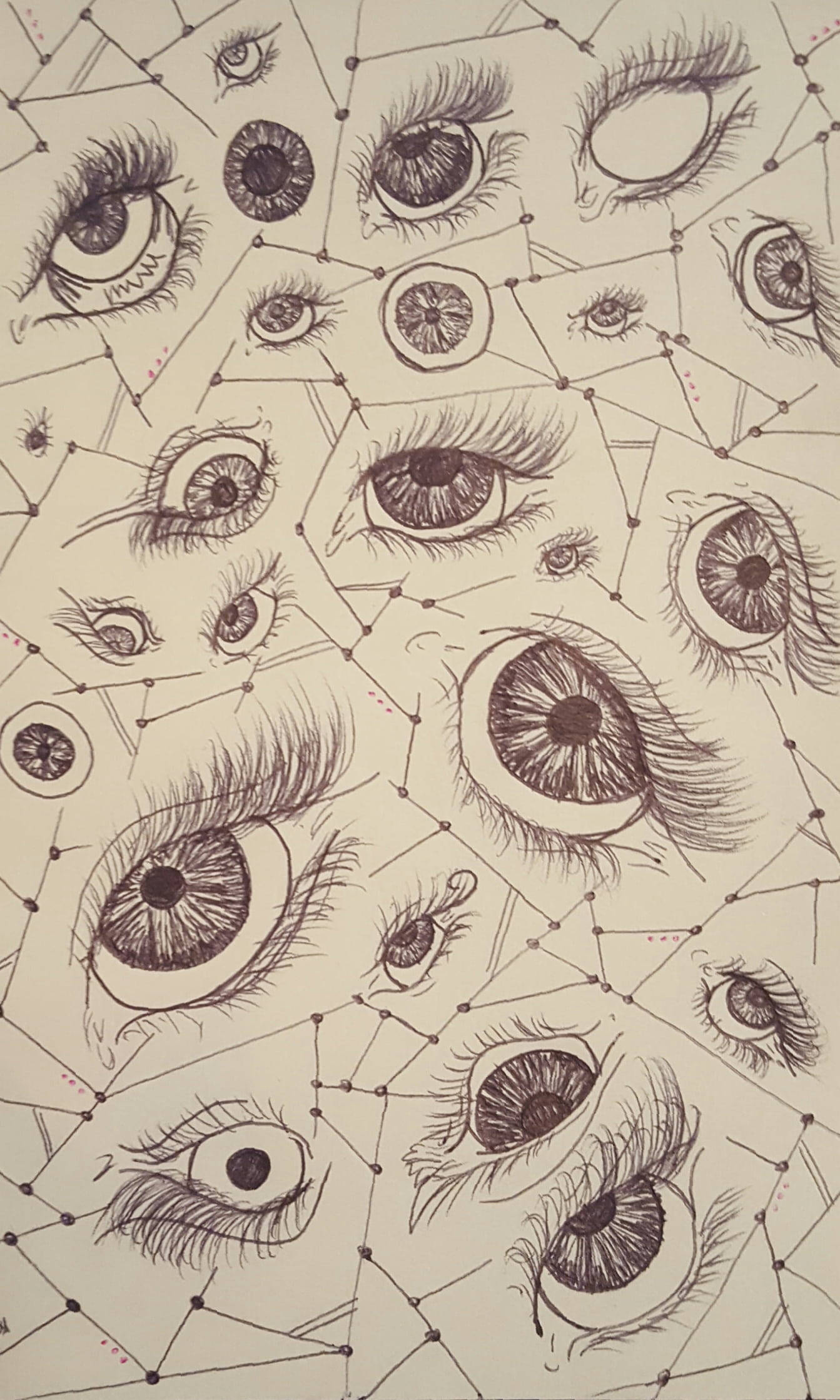 ภาพวาดดวงตาสุดเท่ วอลเปเปอร์