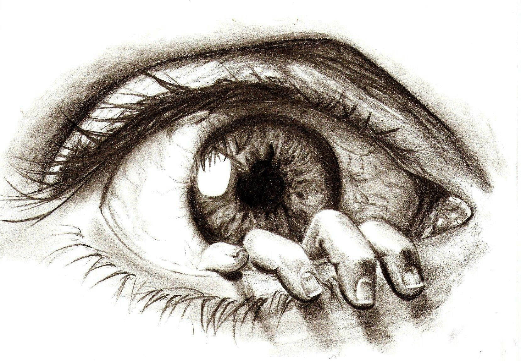 ภาพวาดดวงตาสุดเท่ วอลเปเปอร์