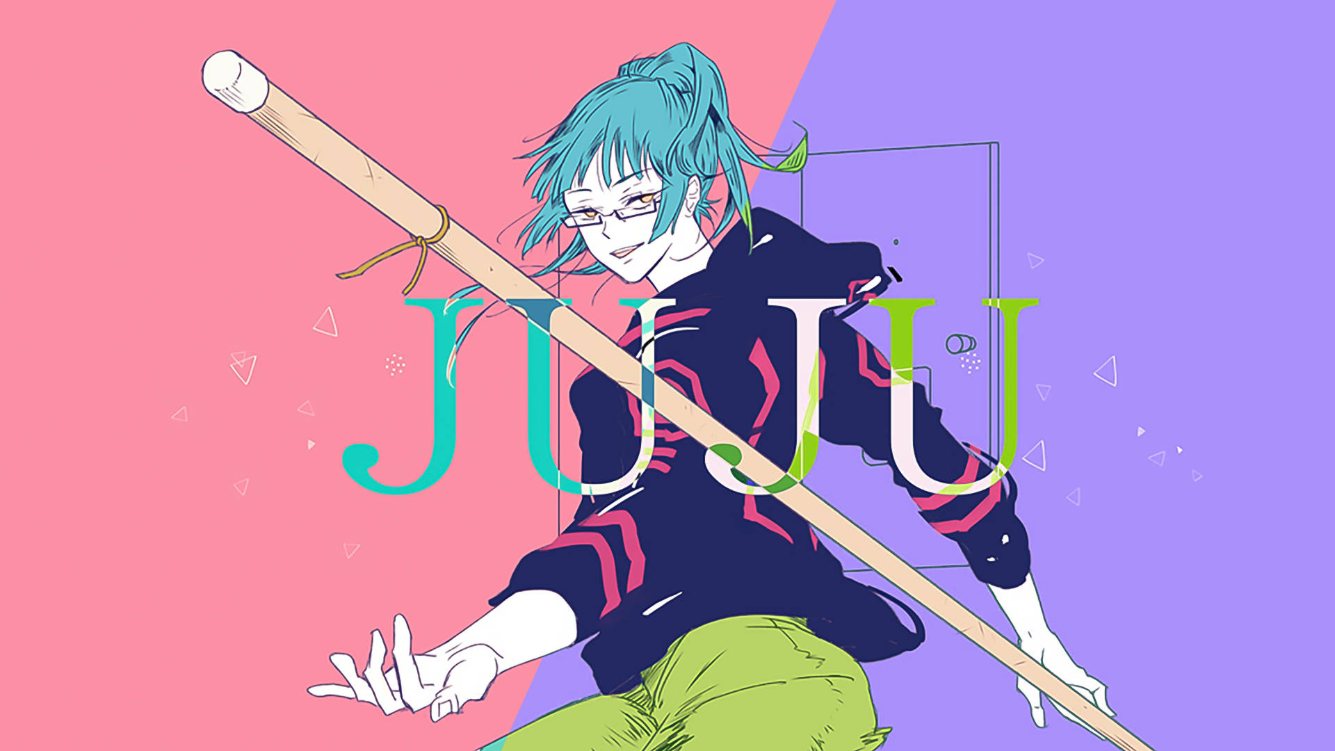 ภาพวาดดิจิทัล Maki Zenin สำหรับเดสก์ท็อป Jujutsu Kaisen วอลเปเปอร์